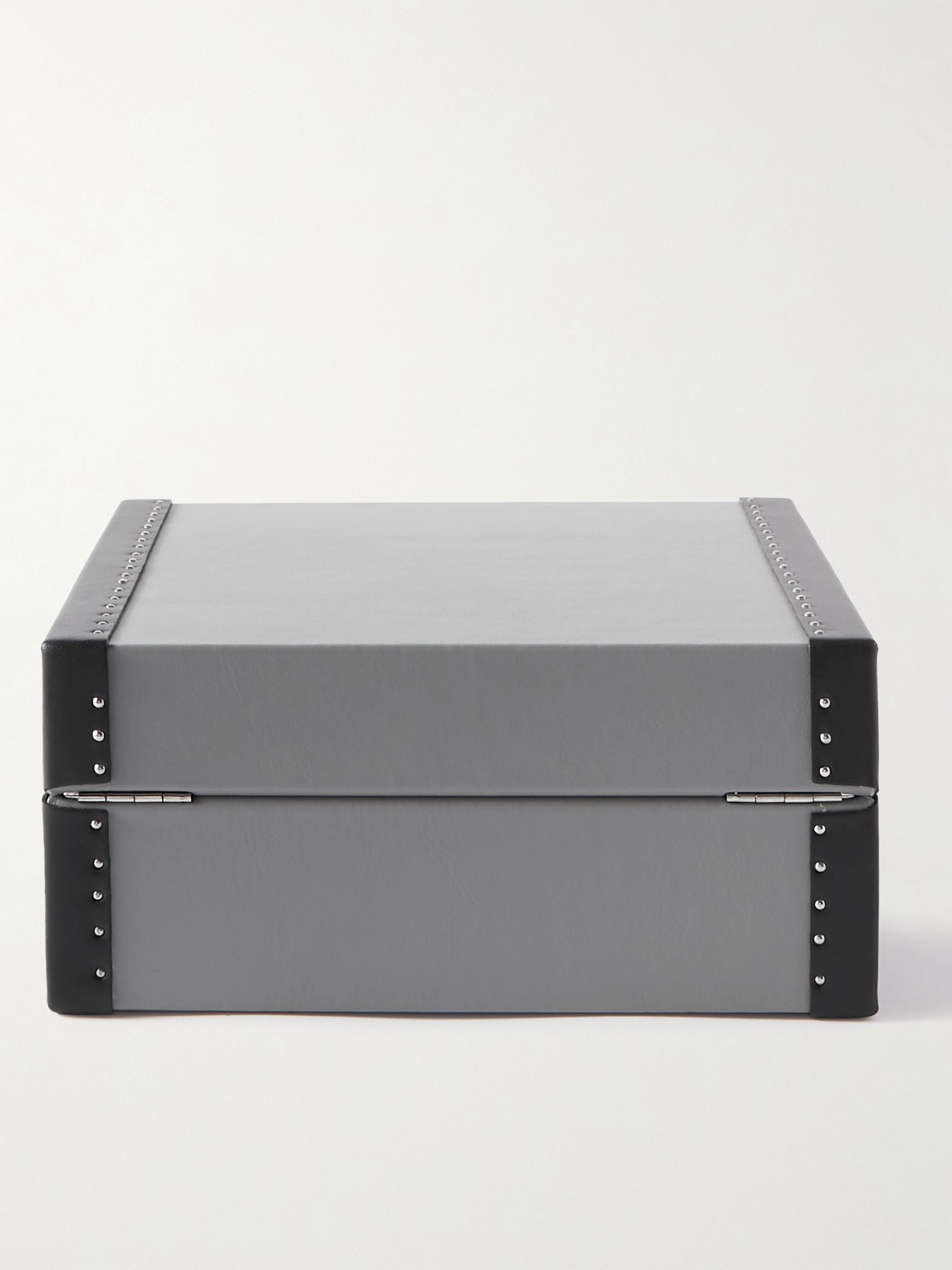 RAPPORT LONDON Kensington Studded Leather Six-Watch Box