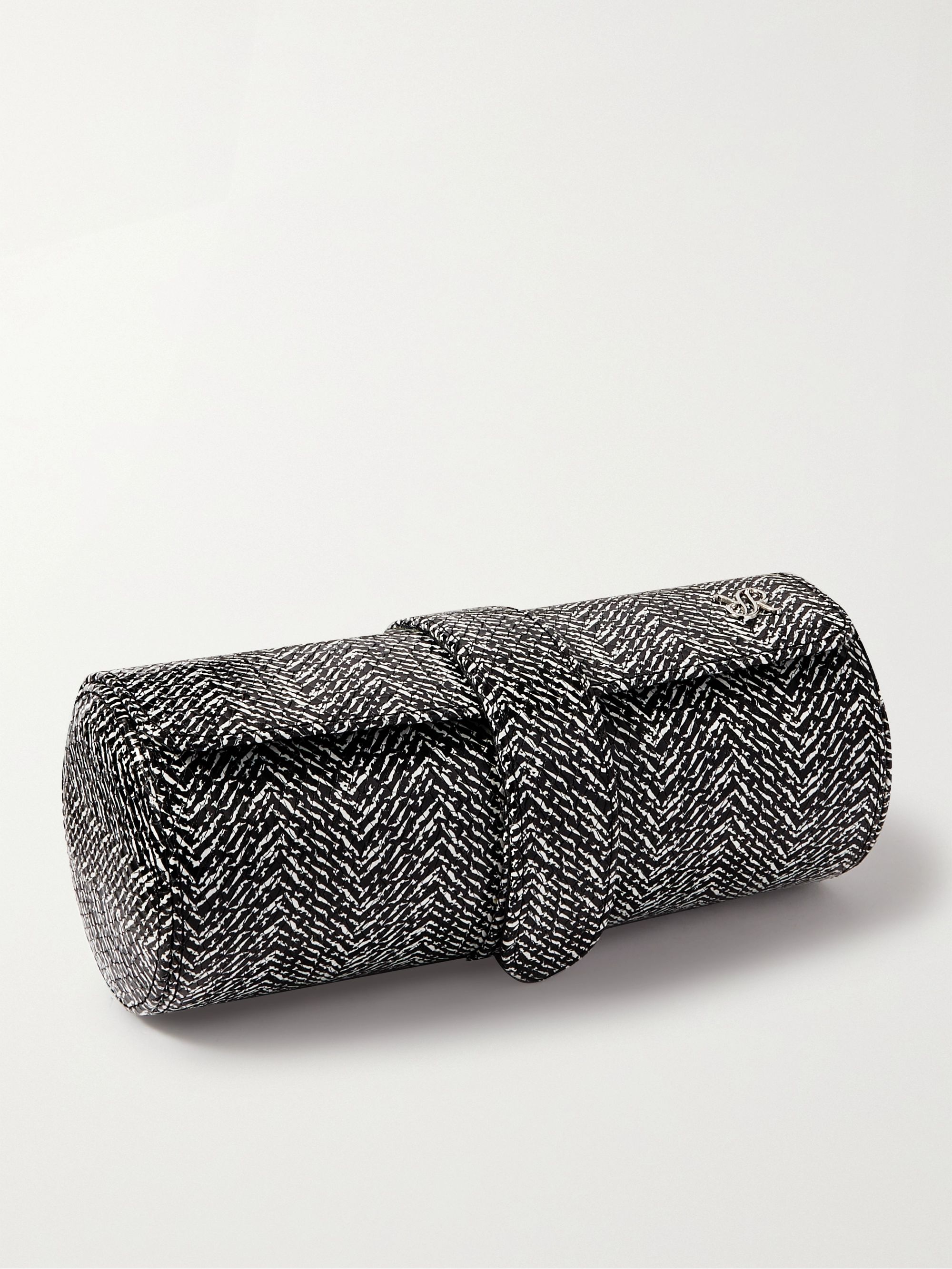 RAPPORT LONDON Marlow Snake-Effect Leather Three-Watch Roll