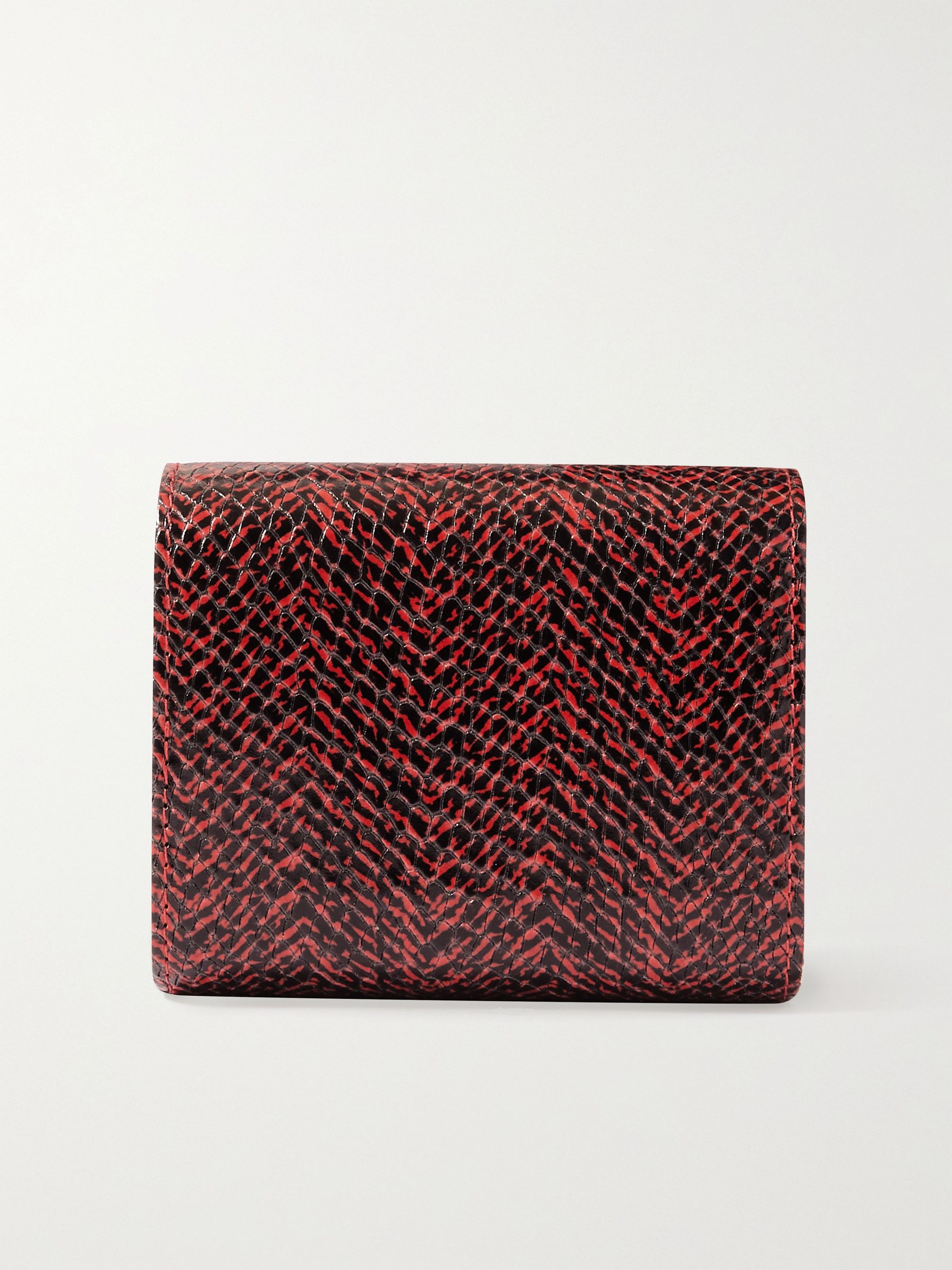 RAPPORT LONDON Marlow Snake-Effect Leather Watch Roll