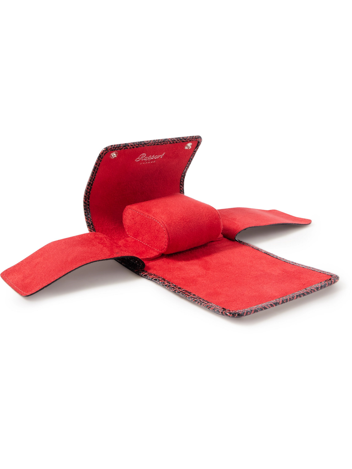 Rapport London – Marlow Snake-Effect Leather Watch Roll