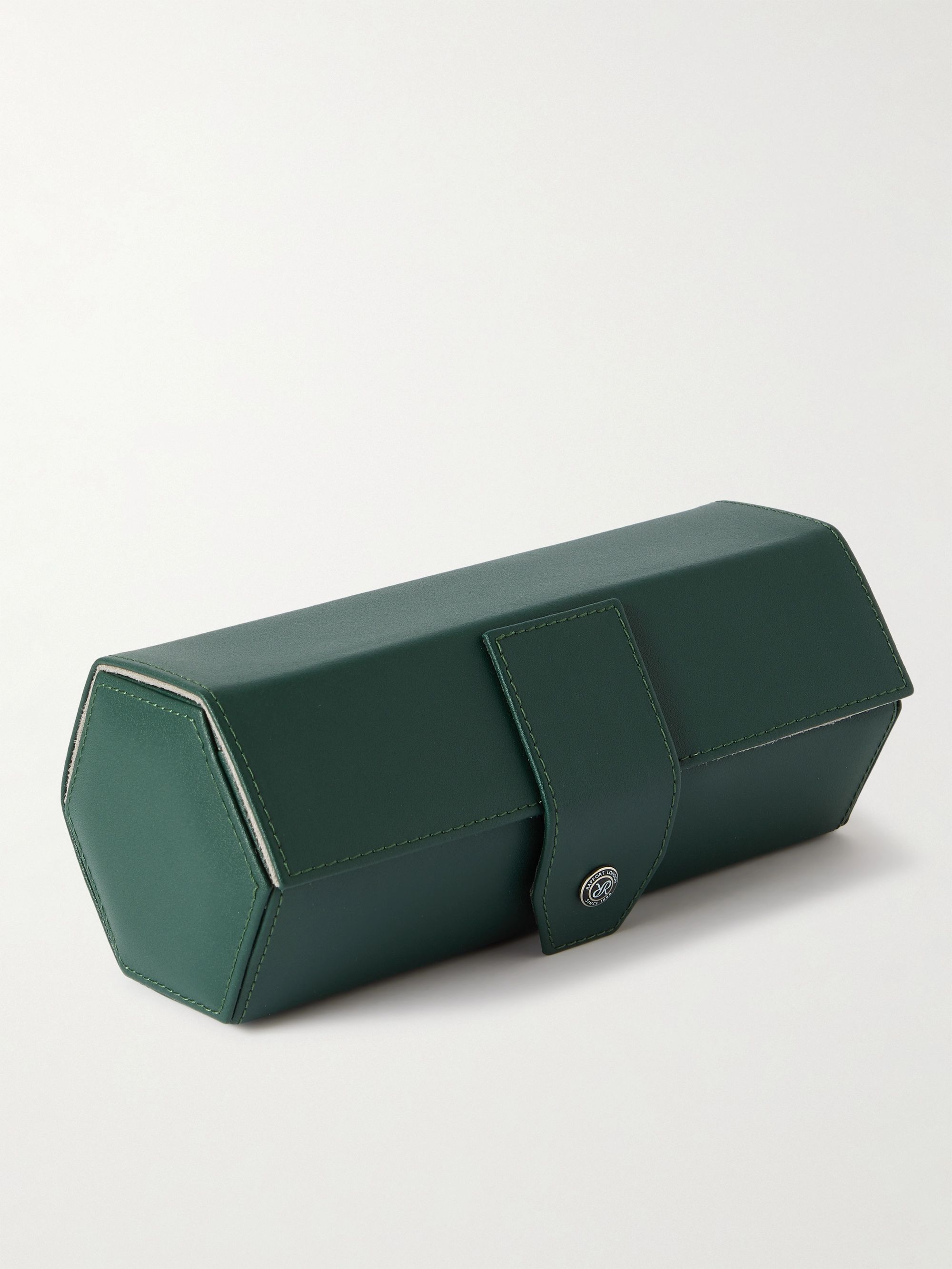 RAPPORT LONDON Vantage Leather Three-Watch Roll