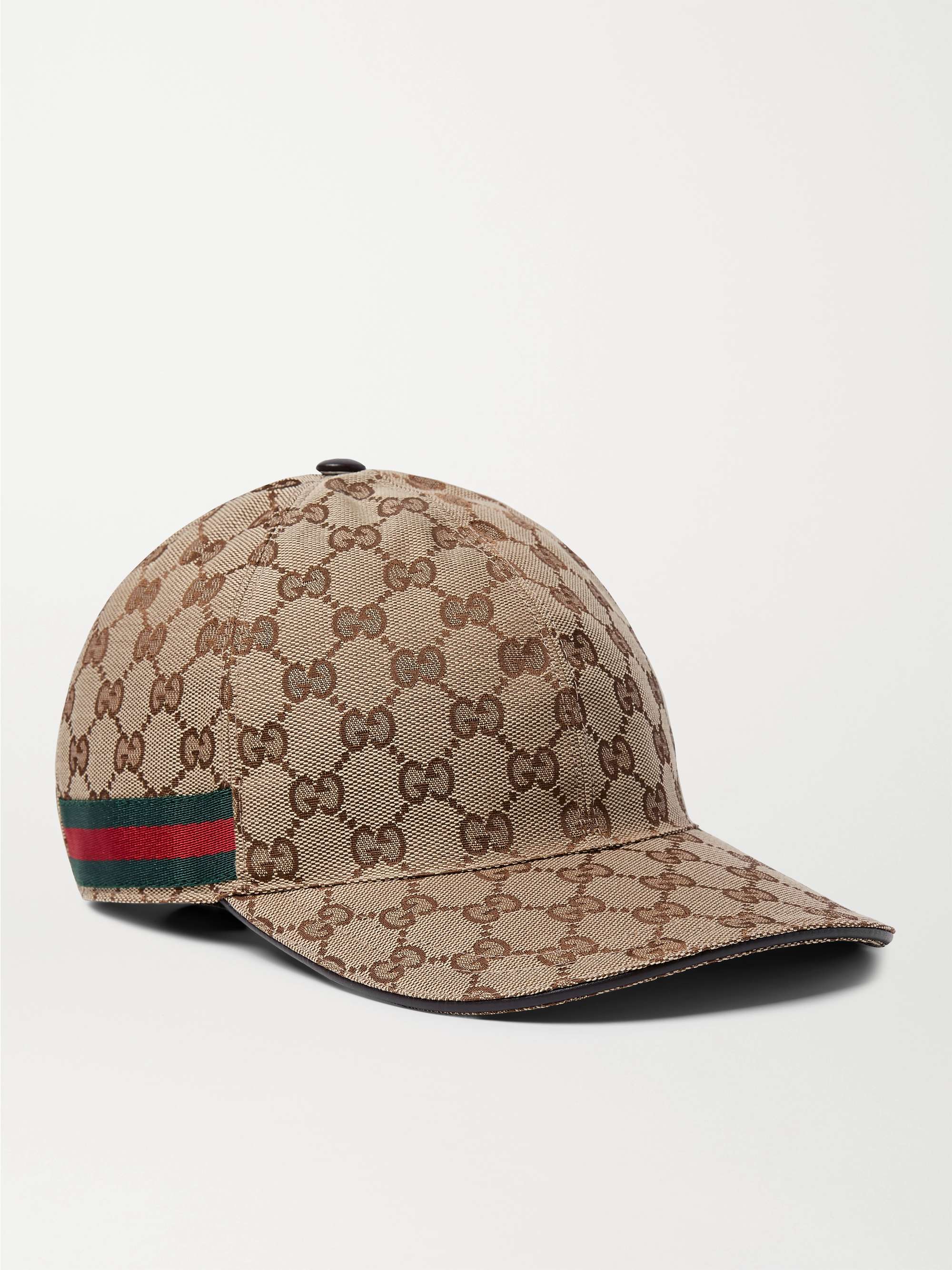 Gucci Men's Webbing-Trimmed Baseball Cap