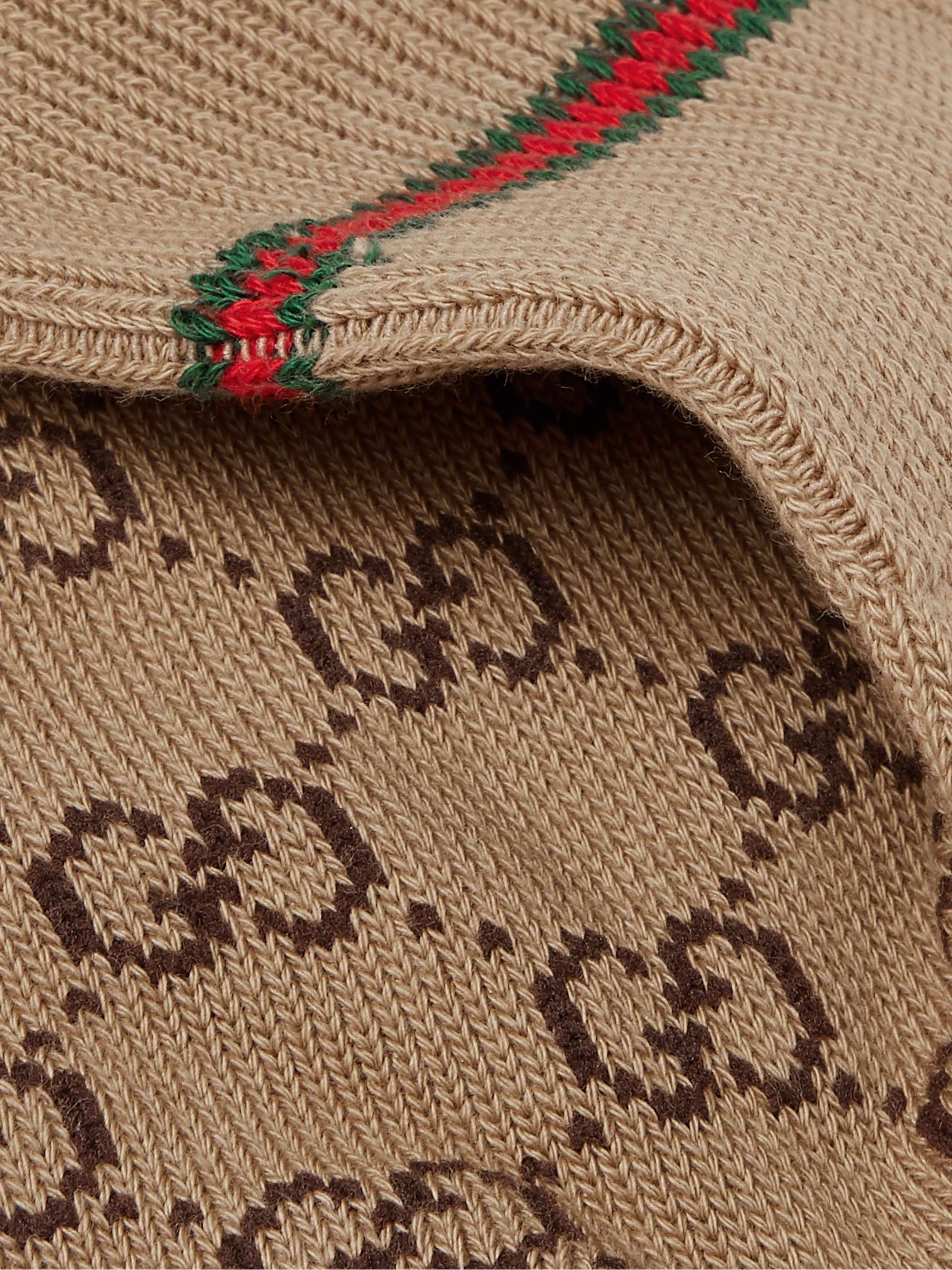 GUCCI Logo Jacquard Cotton Blend Socks for Men MR PORTER