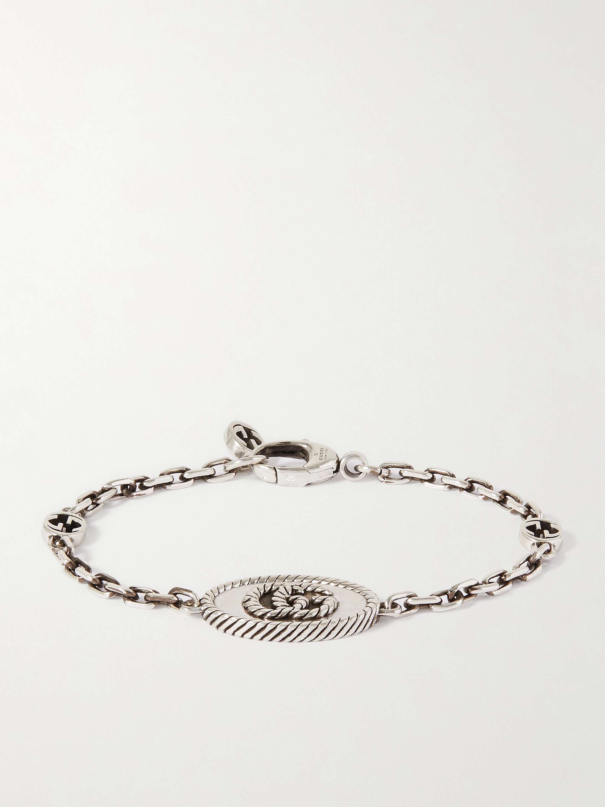 værtinde cache imperium GUCCI Silver Chain Bracelet for Men | MR PORTER