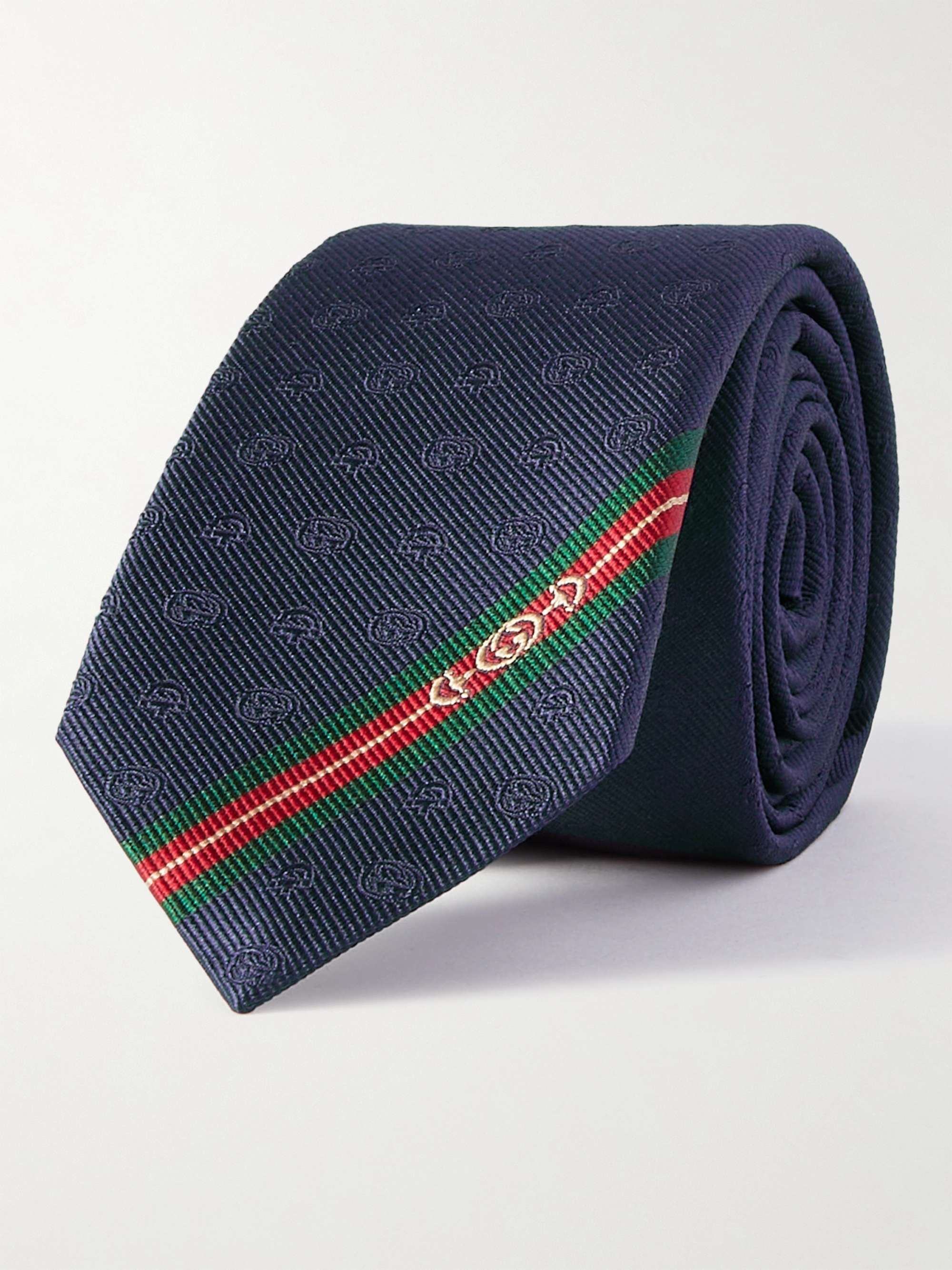 GUCCI 7cm Logo Jacquard Silk Tie for Men MR PORTER