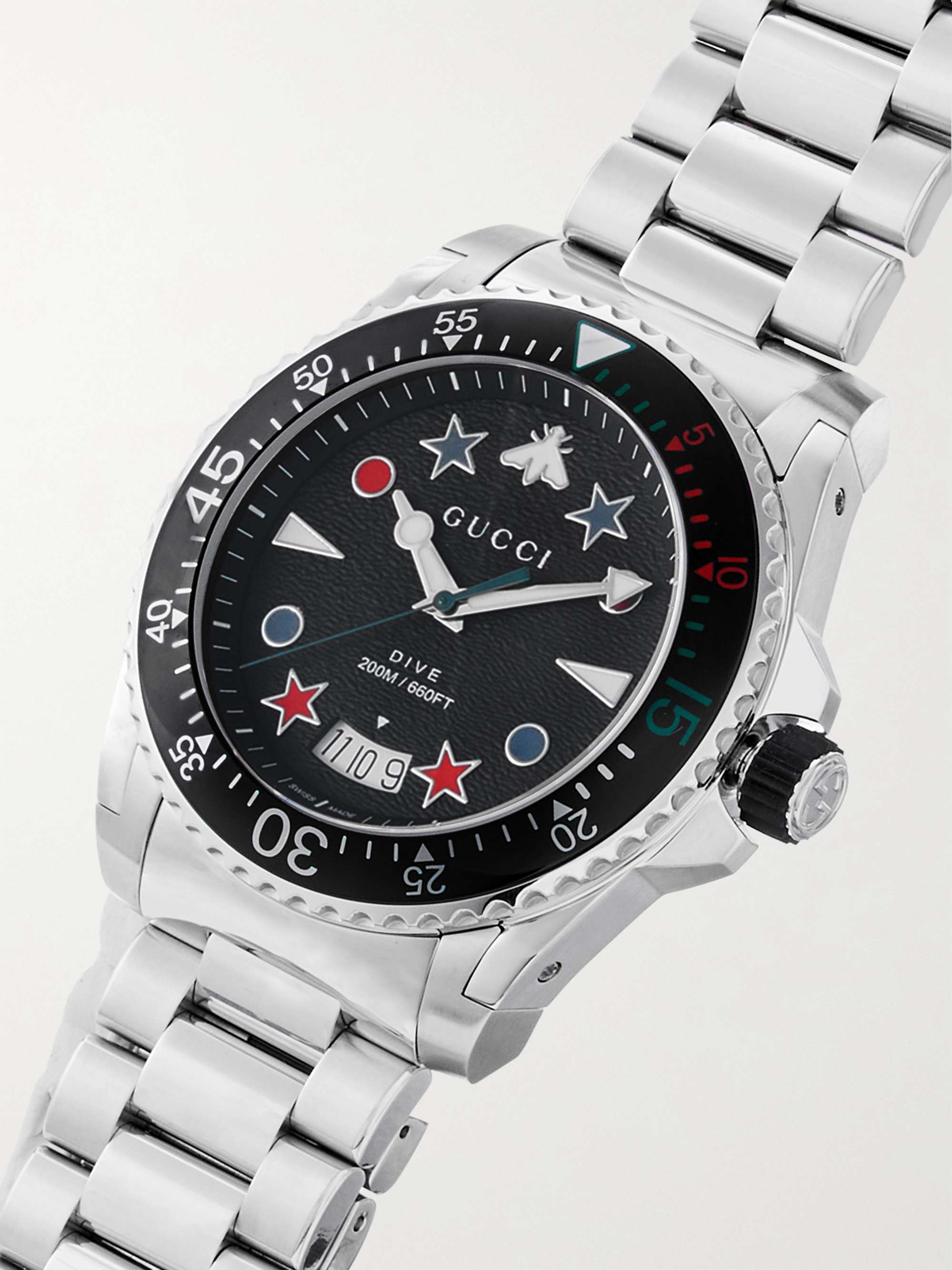 GUCCI Dive 45mm Stainless Steel Watch