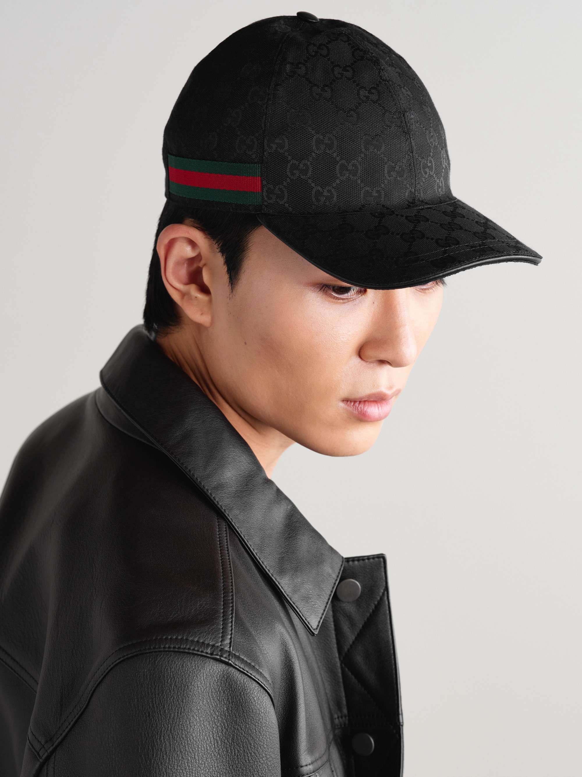 Gucci - Men - Monogrammed Coated-canvas and Mesh Baseball Cap Neutrals - M