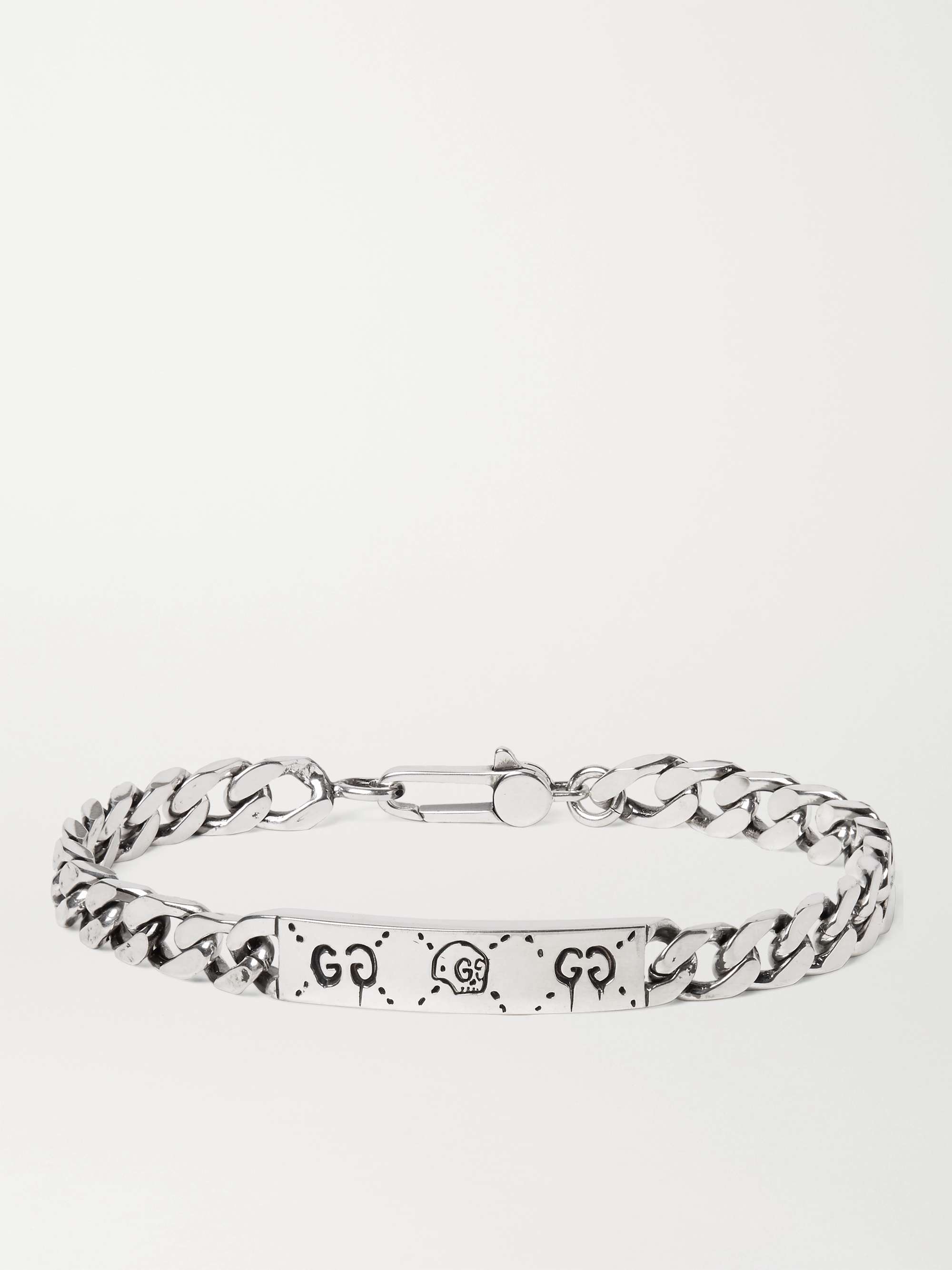 Gucci Sterling Silver Heart Bracelet 2024 | favors.com