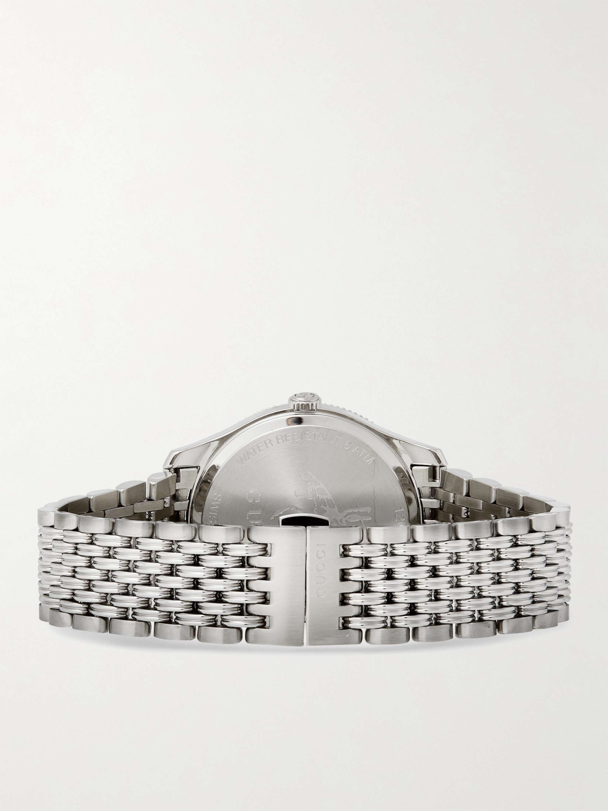 GUCCI G-Timeless 36mm Stainless Steel Watch