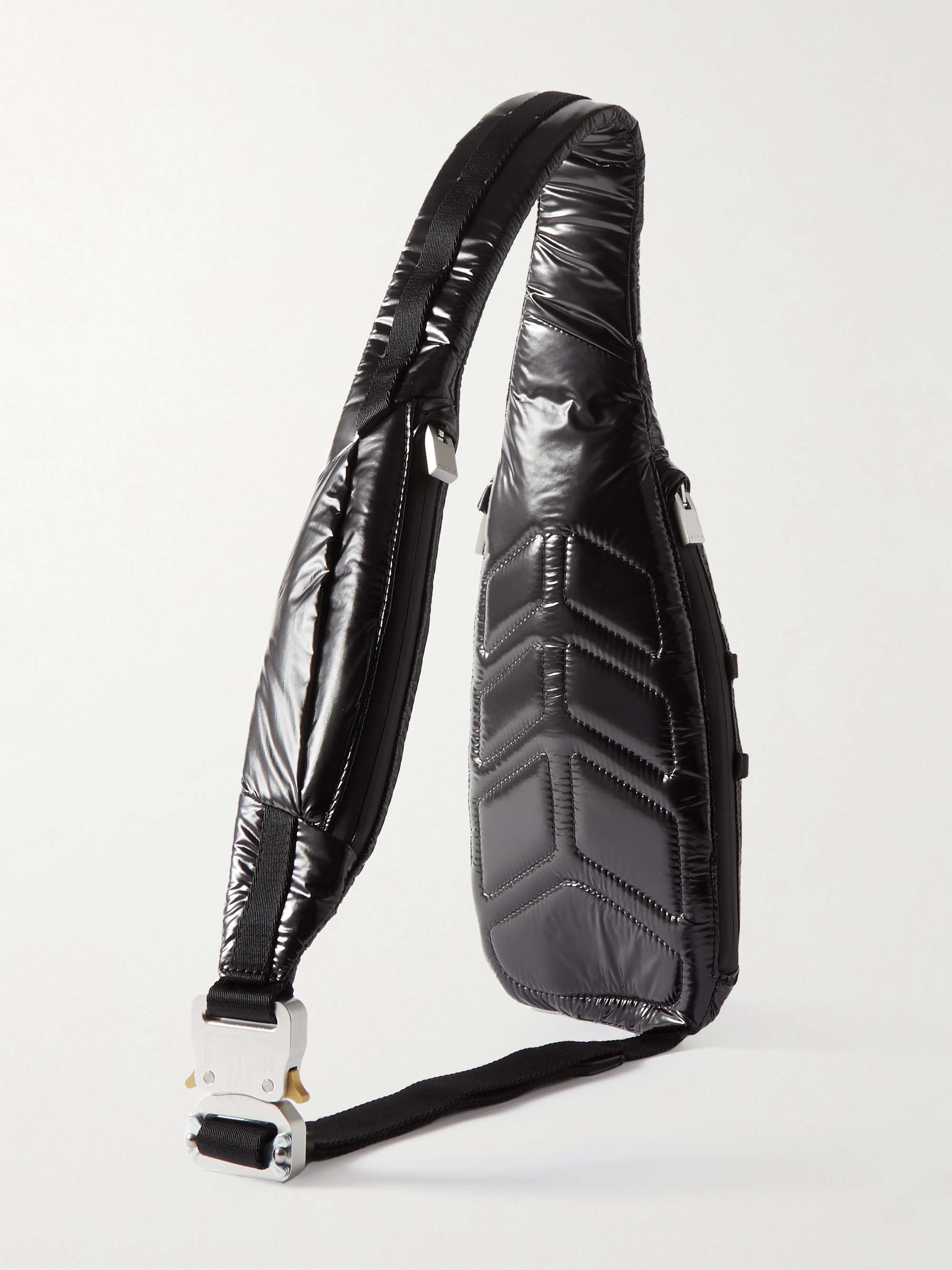 MONCLER GENIUS 6 Moncler 1017 ALYX 9SM Logo-Appliquéd Glossed-Nylon Messenger Bag