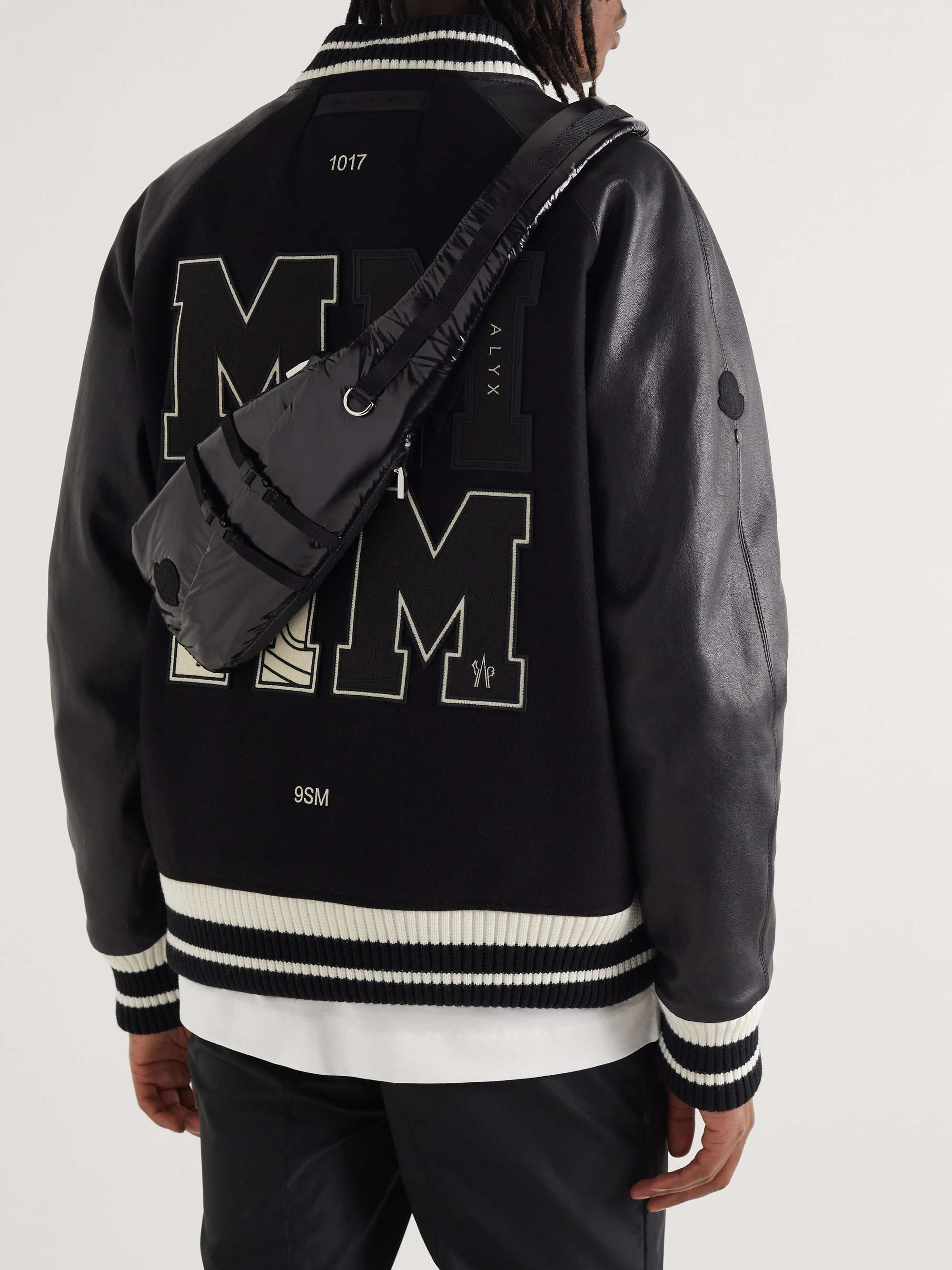 MONCLER GENIUS 6 Moncler 1017 ALYX 9SM Logo-Appliquéd Glossed-Nylon Messenger Bag