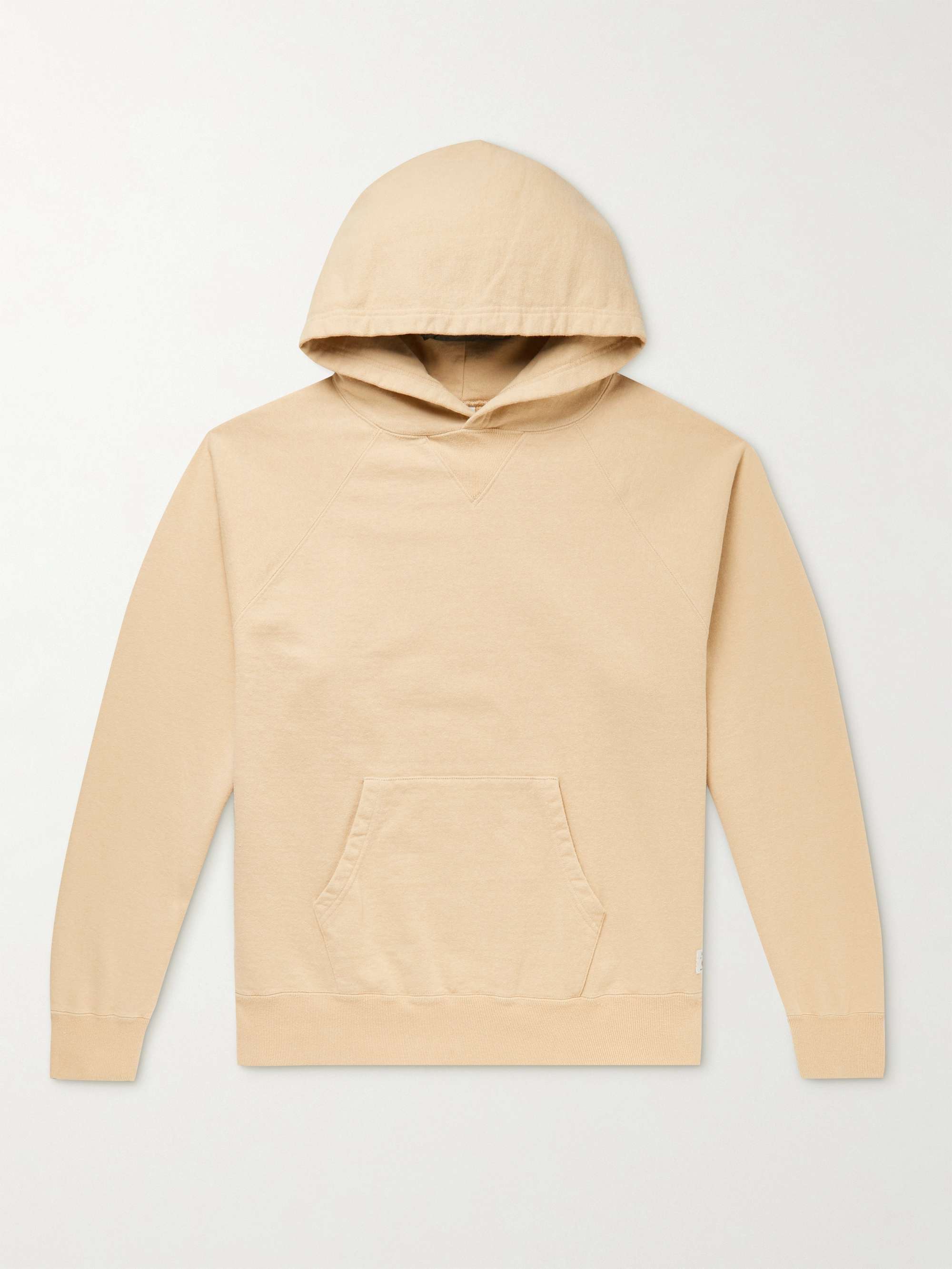 EDWIN Garment-Dyed Cotton-Jersey Hoodie