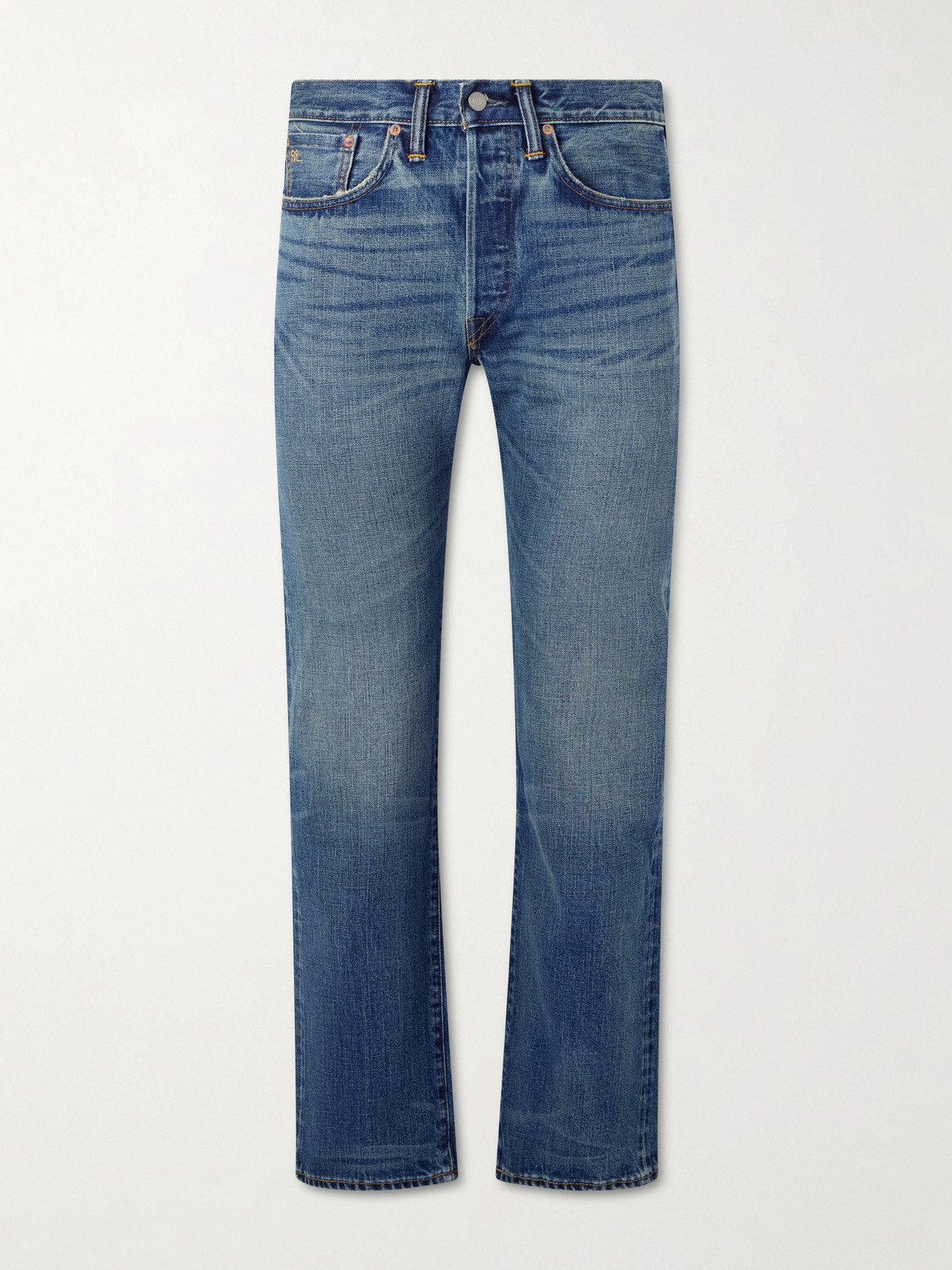 Rrl Straight-leg Jeans In Blue