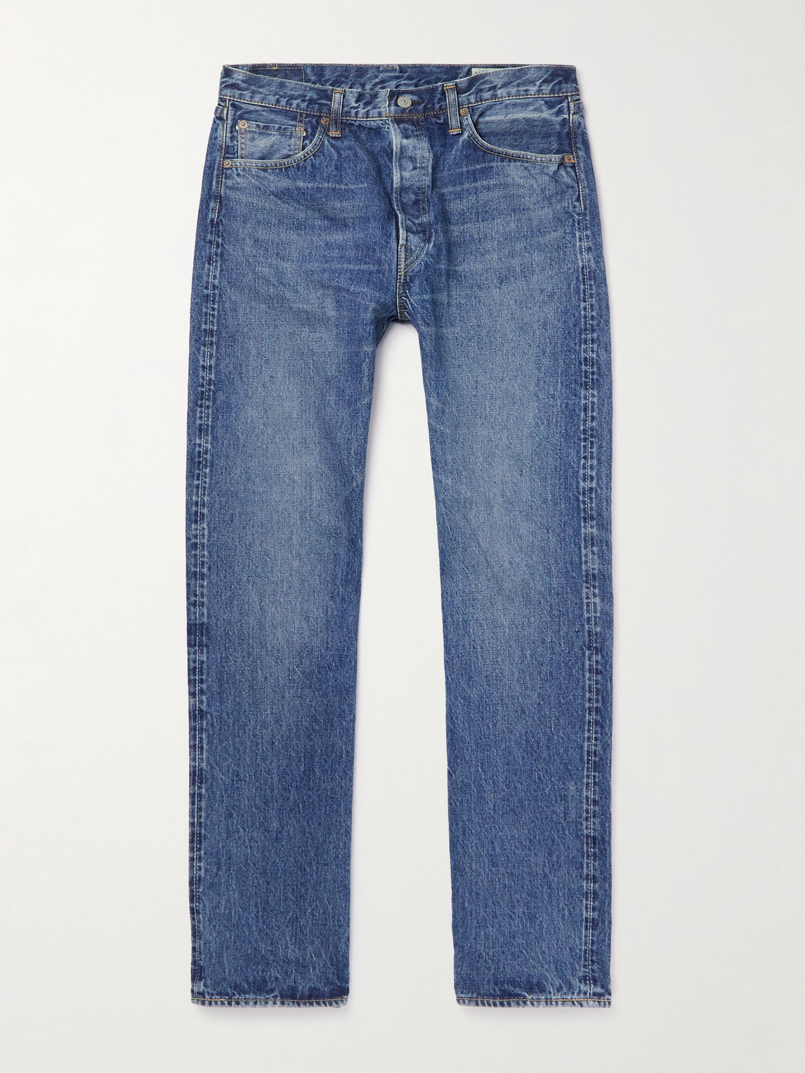 Orslow 105 Straight-leg Selvedge Jeans In Blue