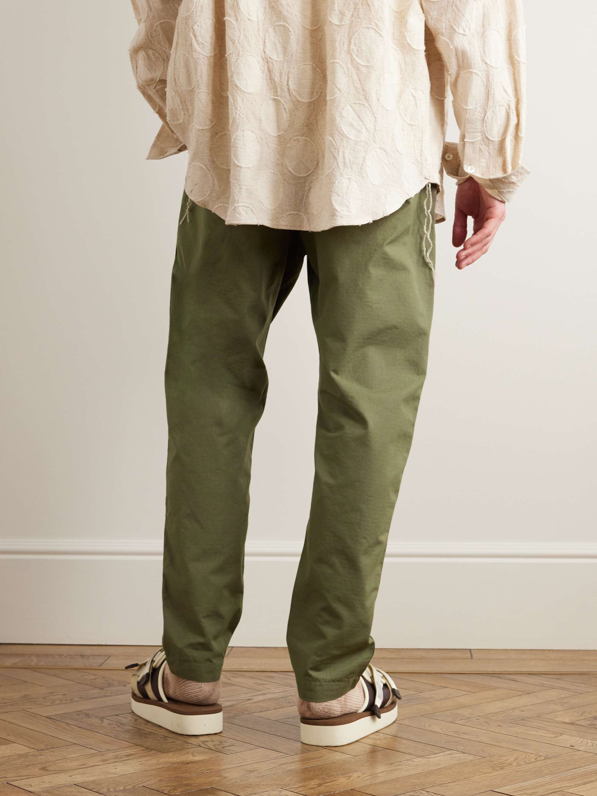 ORSLOW New Yorker Straight Leg Cotton-Ripstop Trousers