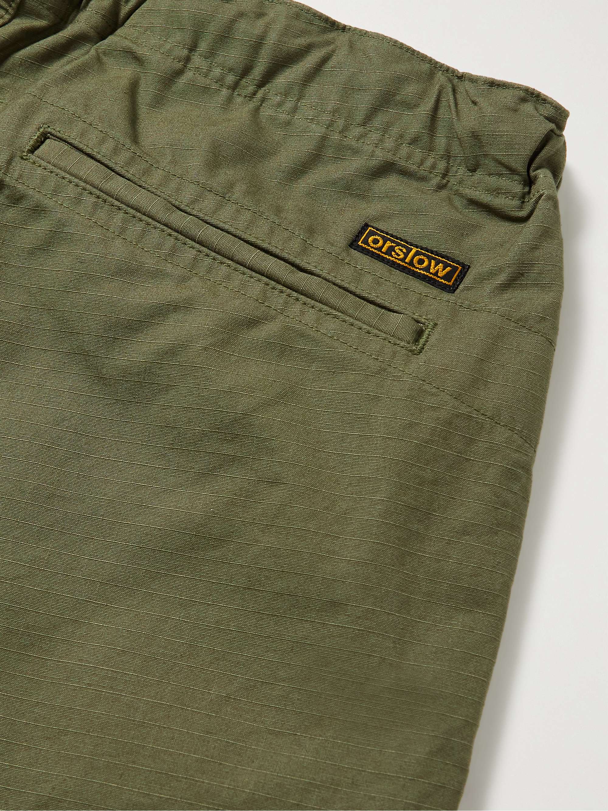 ORSLOW New Yorker Straight Leg Cotton-Ripstop Trousers