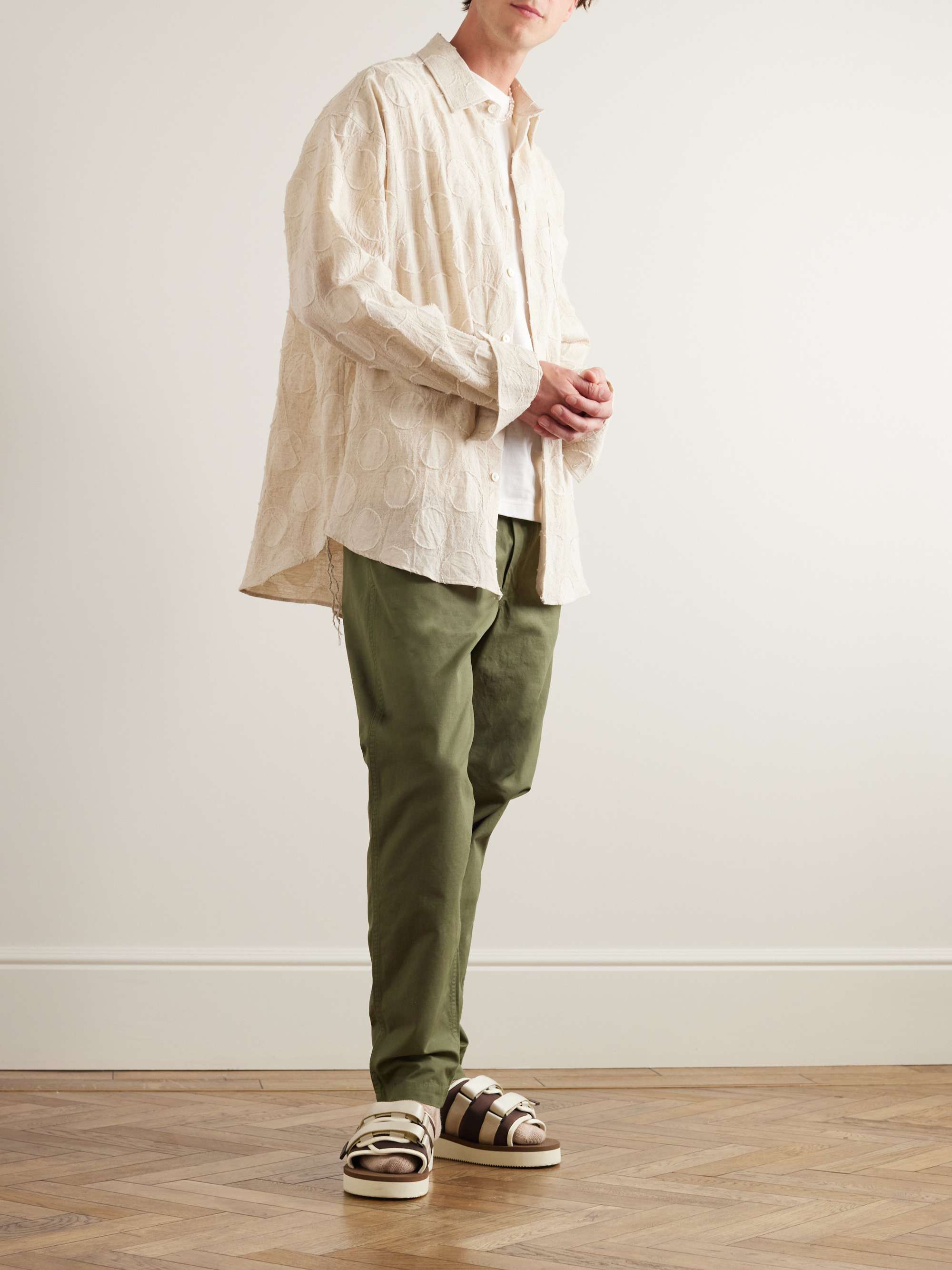 ORSLOW New Yorker Straight Leg Cotton-Ripstop Trousers