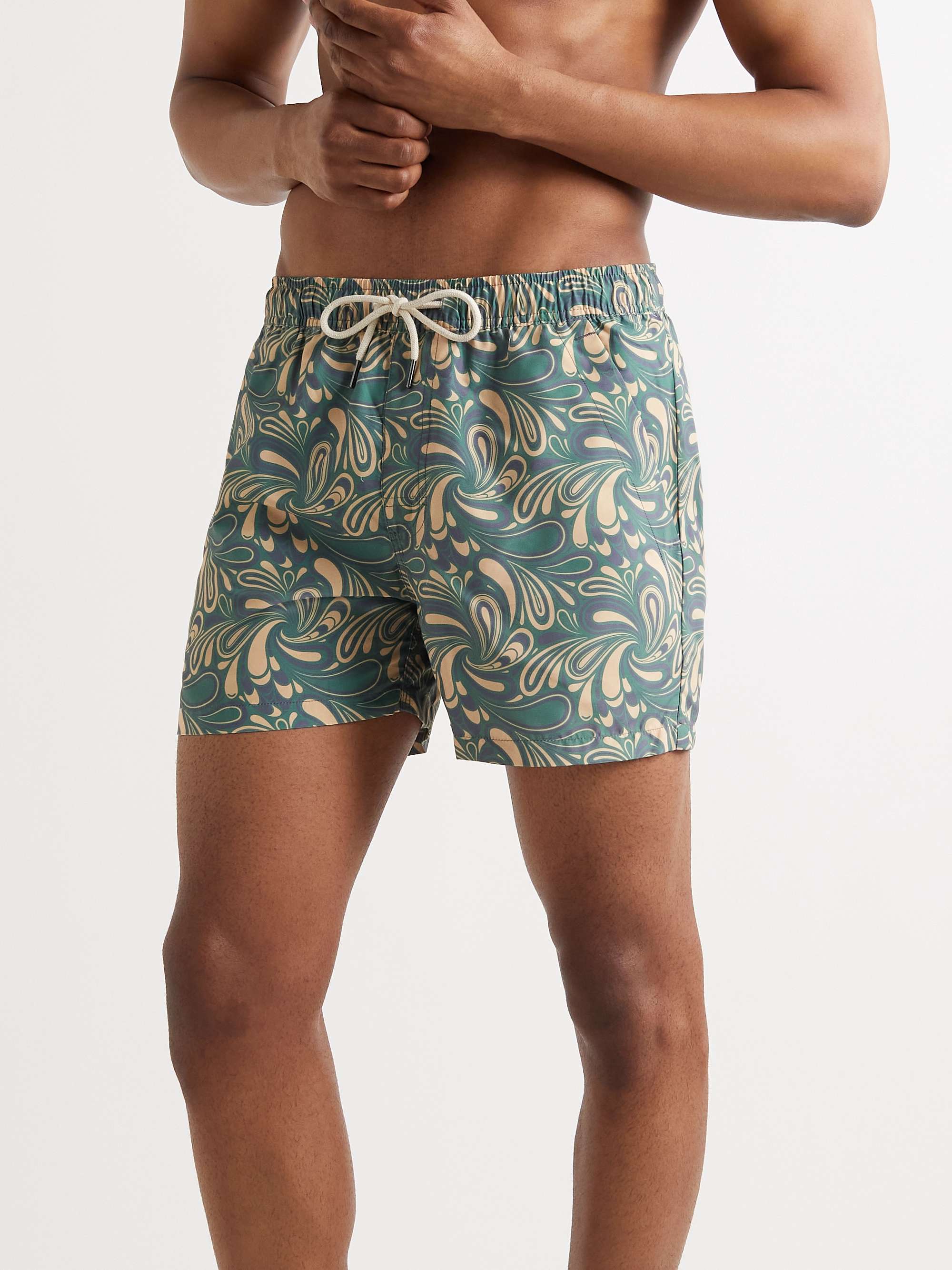 OAS Woodstock Short-Length Printed Swim Shorts