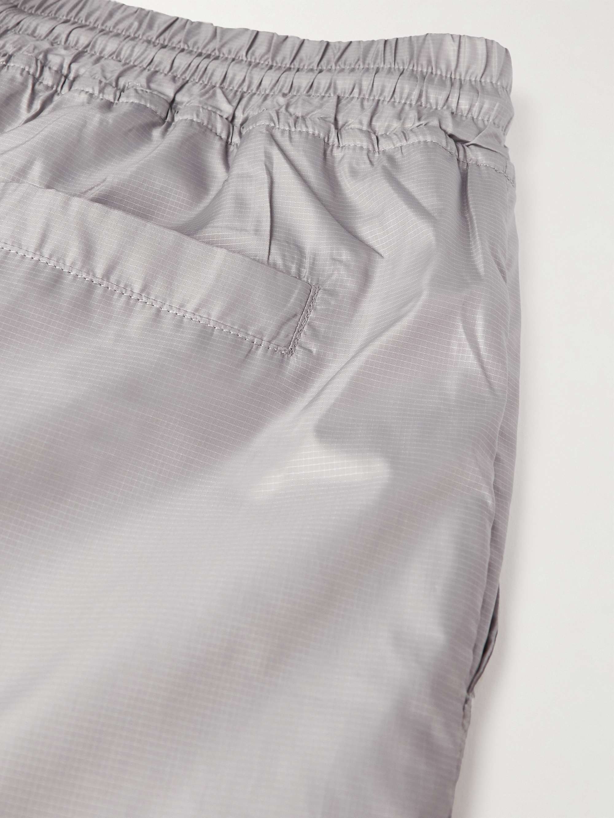 THOM BROWNE Tapered  Striped Grosgrain-Trimmed Ripstop Track Pants
