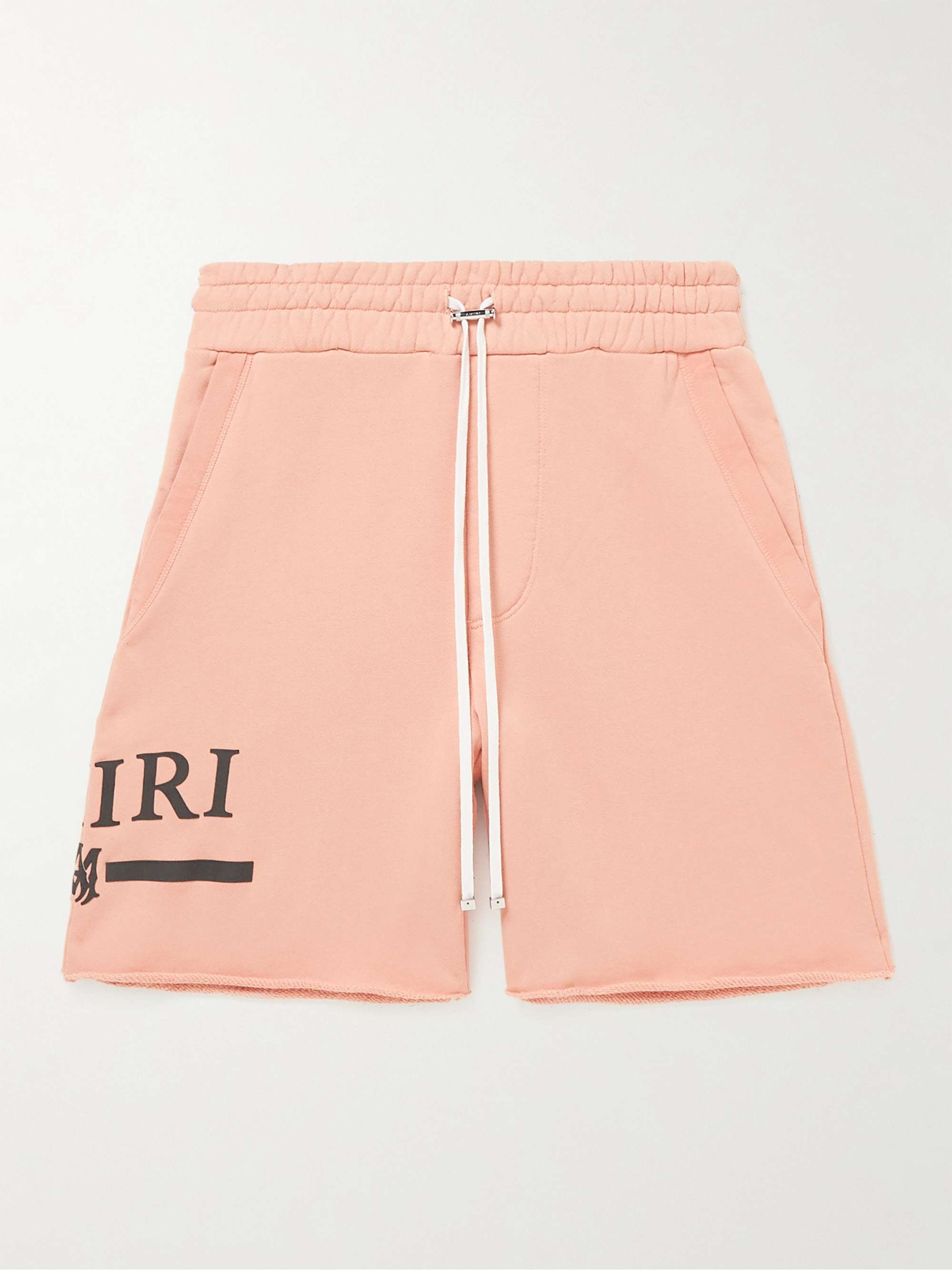 AMIRI Straight-Leg Logo-Print Cotton-Jersey Drawstring Shorts