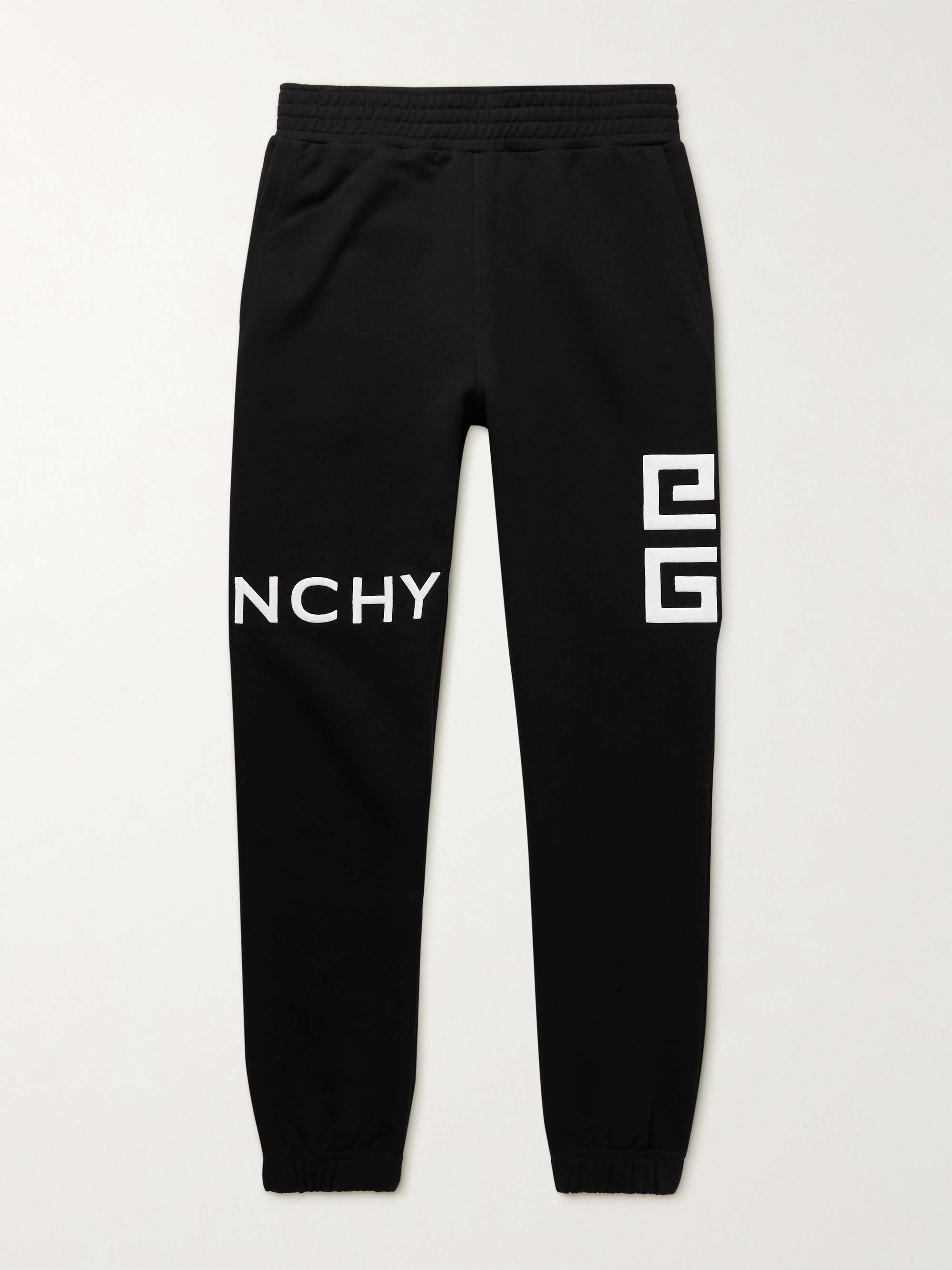 GIVENCHY Slim-Fit Logo-Embroidered Cotton-Jersey Sweatpants for Men