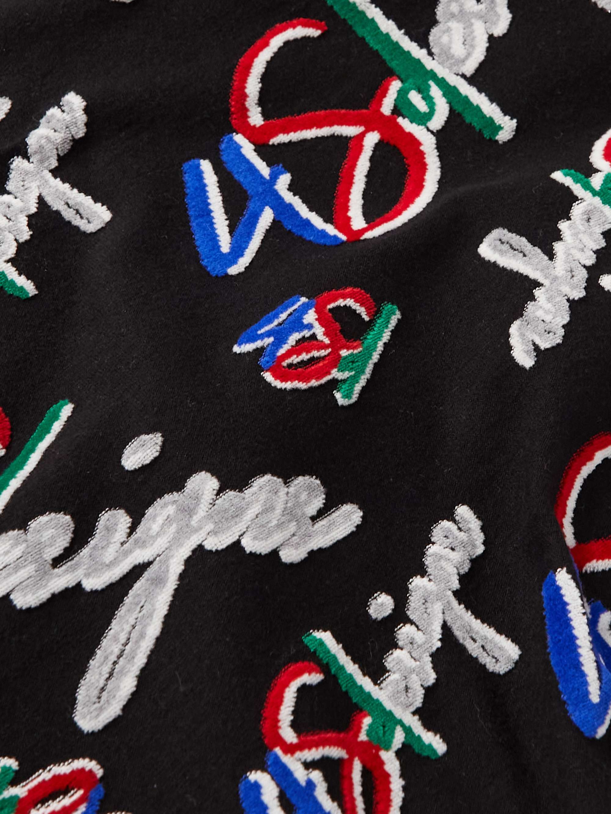 4SDESIGNS Logo-Jacquard Cotton-Jersey Sweatshirt