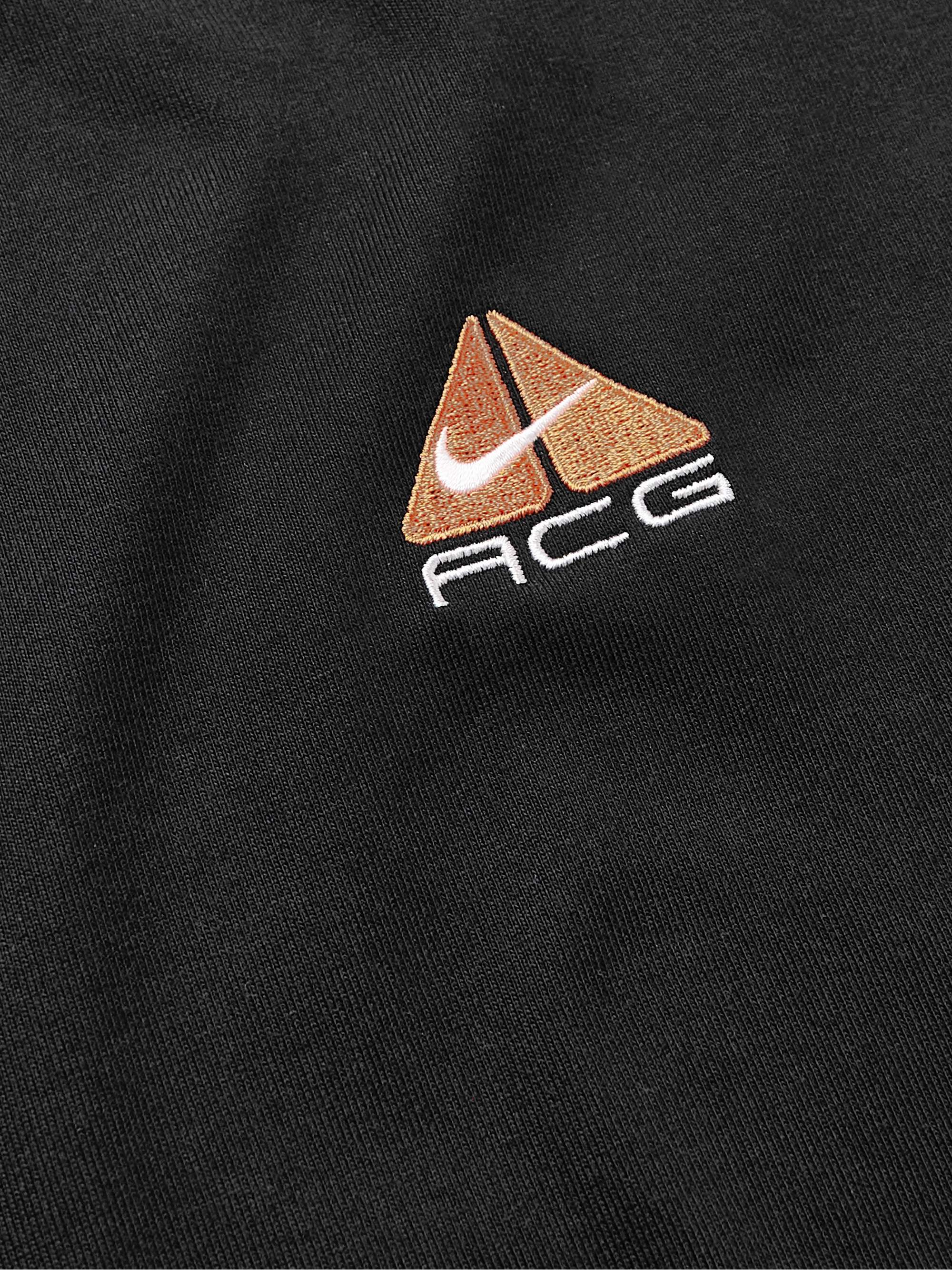 NIKE ACG Logo-Embroidered Jersey T-Shirt for Men | MR PORTER