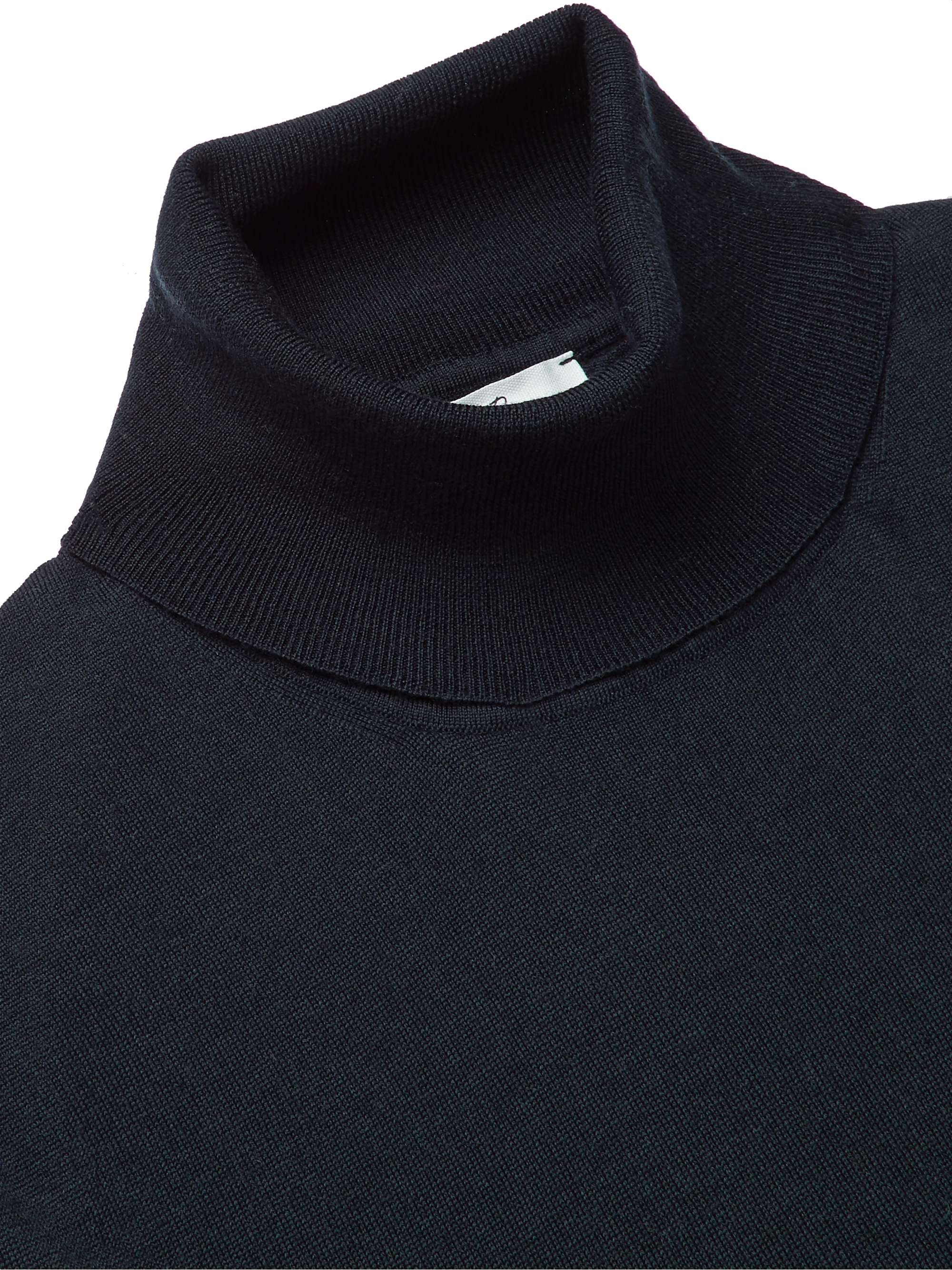 MR P. Slim-Fit Merino Wool Rollneck Sweater