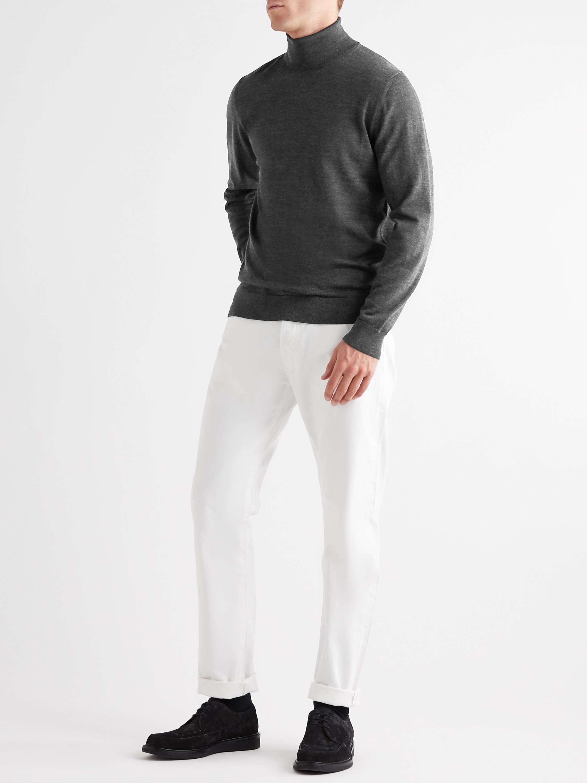 MR P. Slim-Fit Merino Wool Rollneck Sweater for Men | MR PORTER