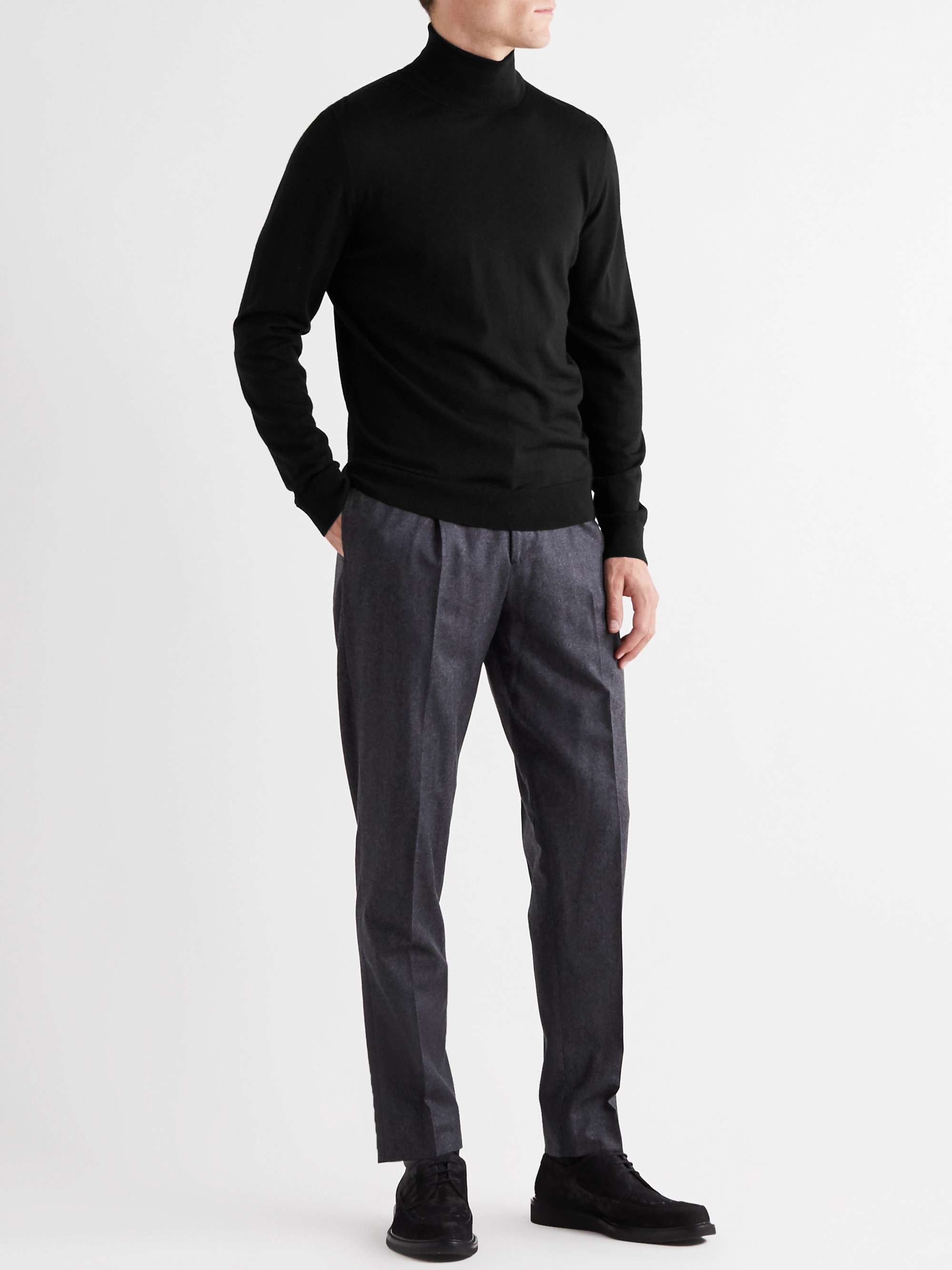 MR P. Slim-Fit Merino Wool Rollneck Sweater for Men | MR PORTER