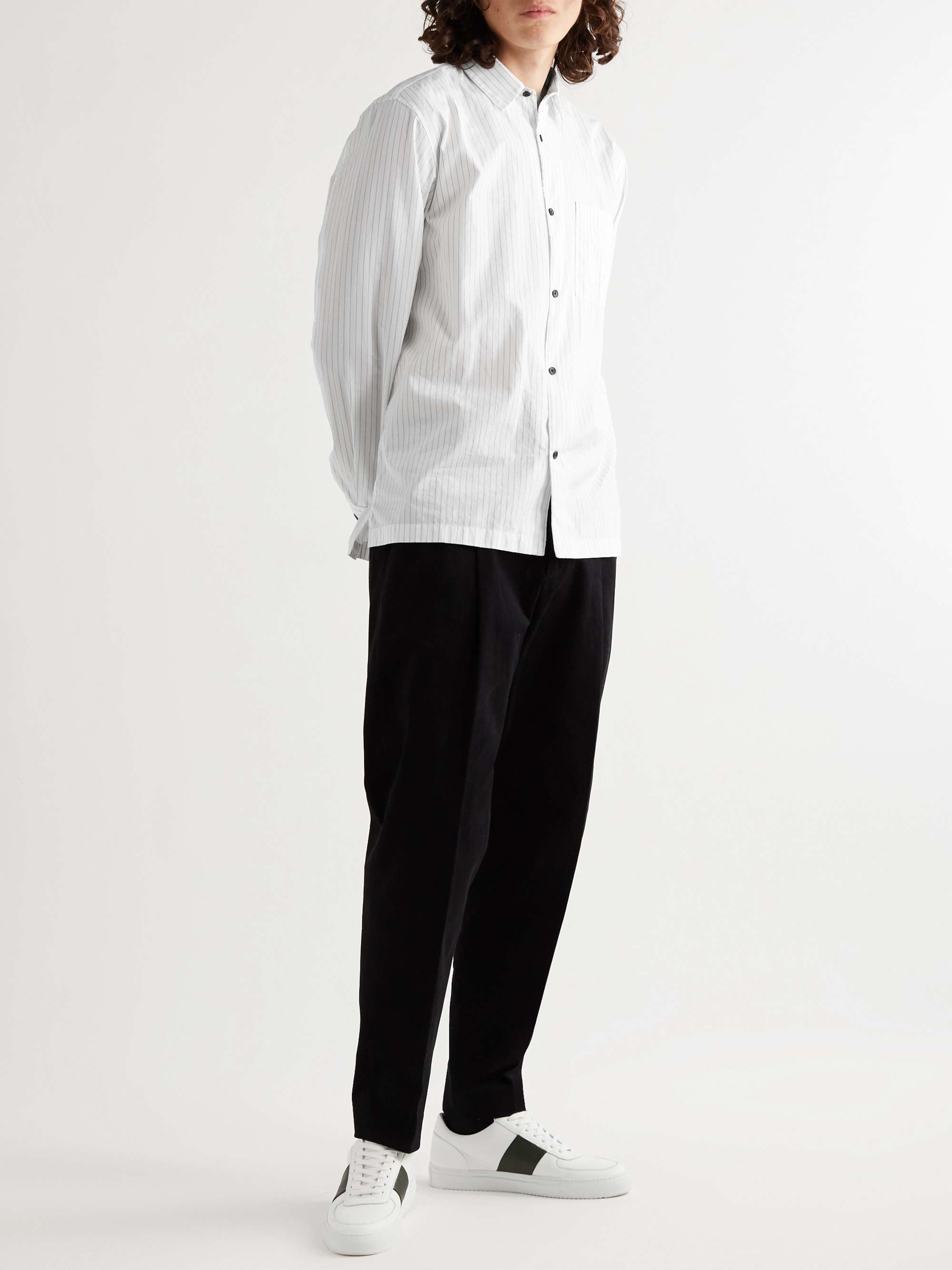 MR P. Striped Swiss Cotton Shirt for Men | MR PORTER