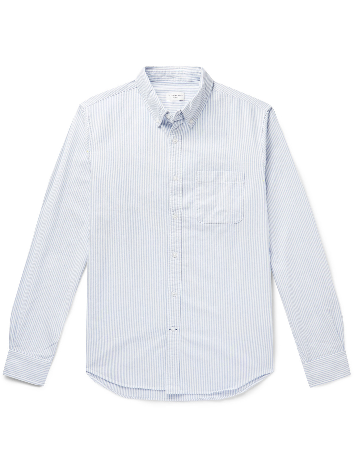 CLUB MONACO BUTTON-DOWN COLLAR STRIPED COTTON OXFORD SHIRT