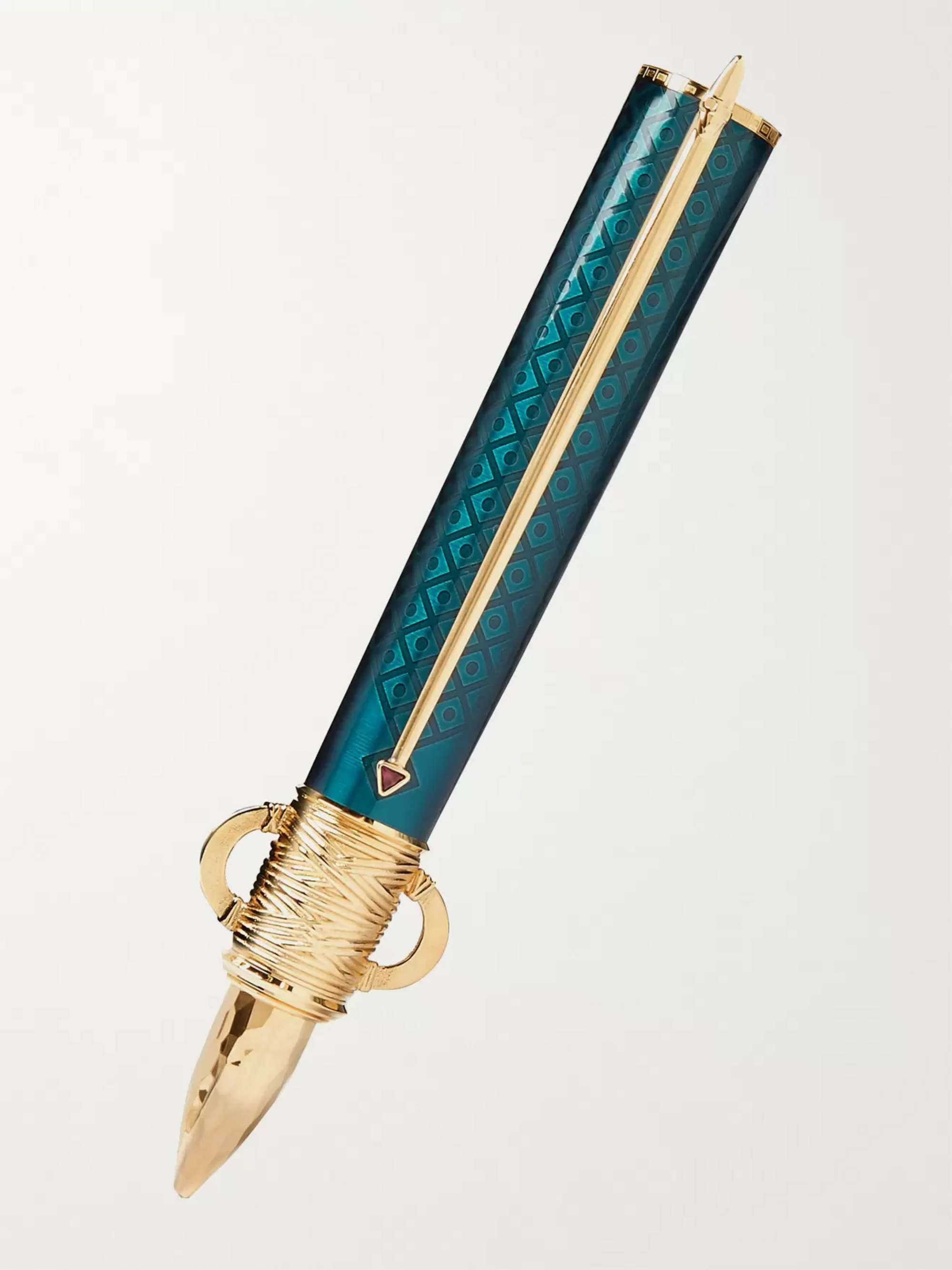 MONTBLANC #4810 Moctezuma I Gold-Tone and Resin Fountain Pen