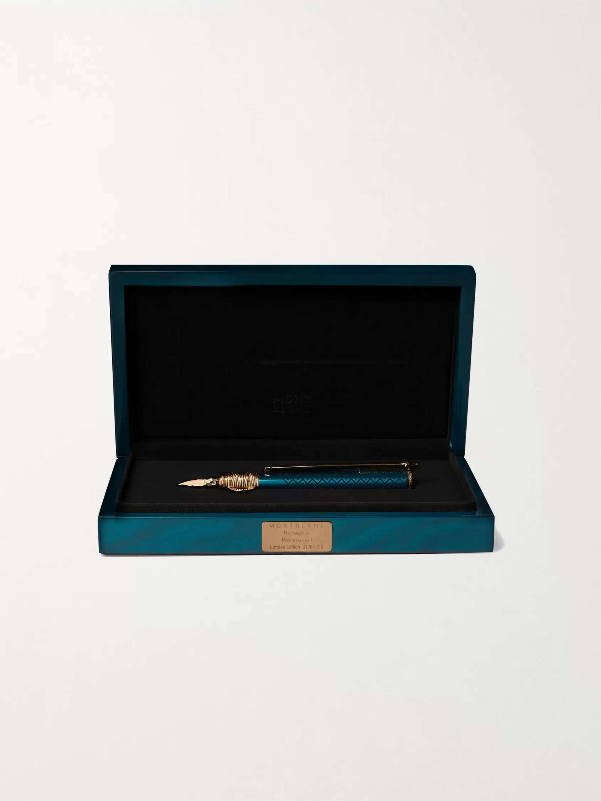 MONTBLANC #4810 Moctezuma I Gold-Tone and Resin Fountain Pen