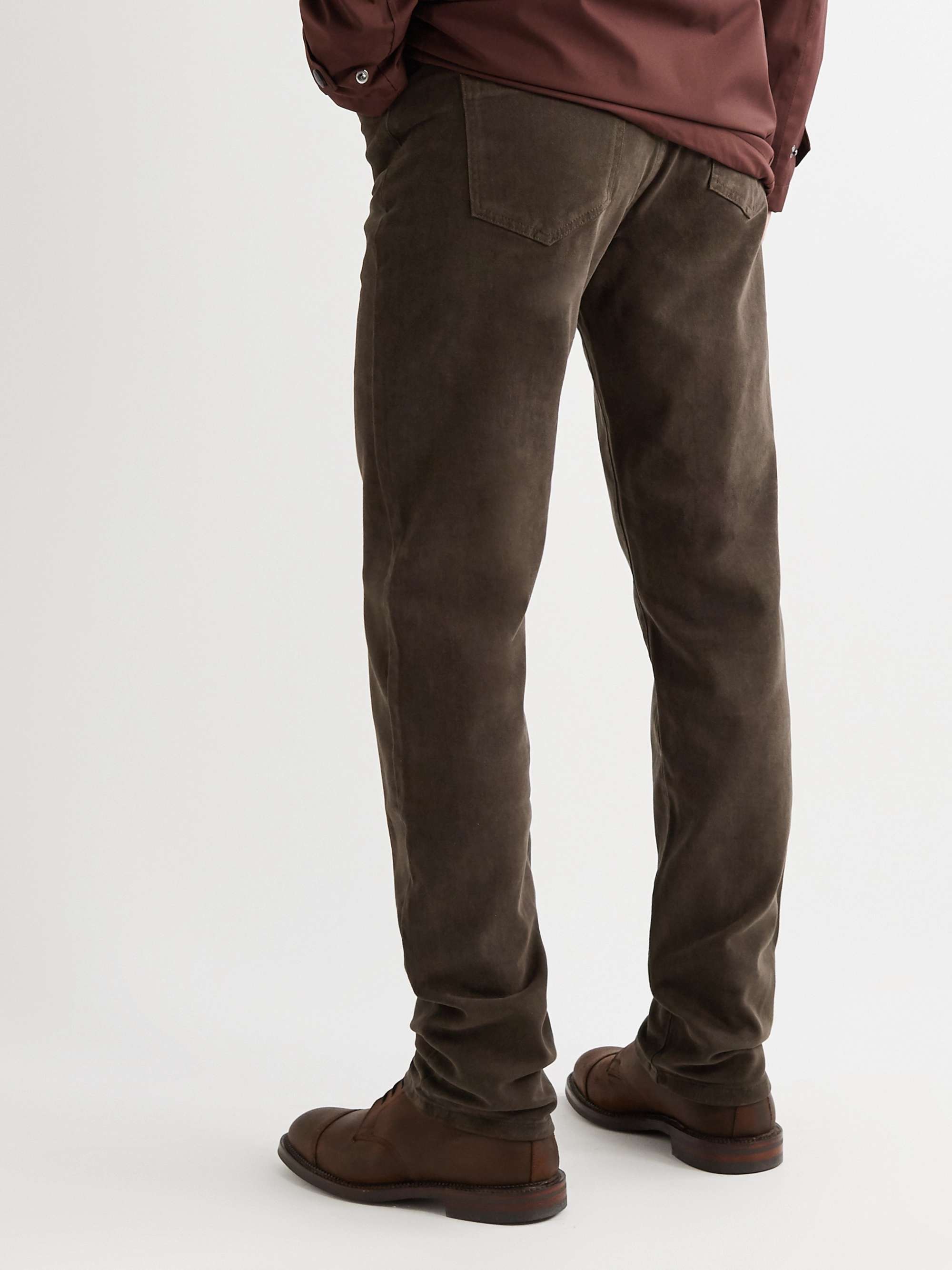 PURDEY Stretch Lyocell and Cotton-Blend Twill Trousers