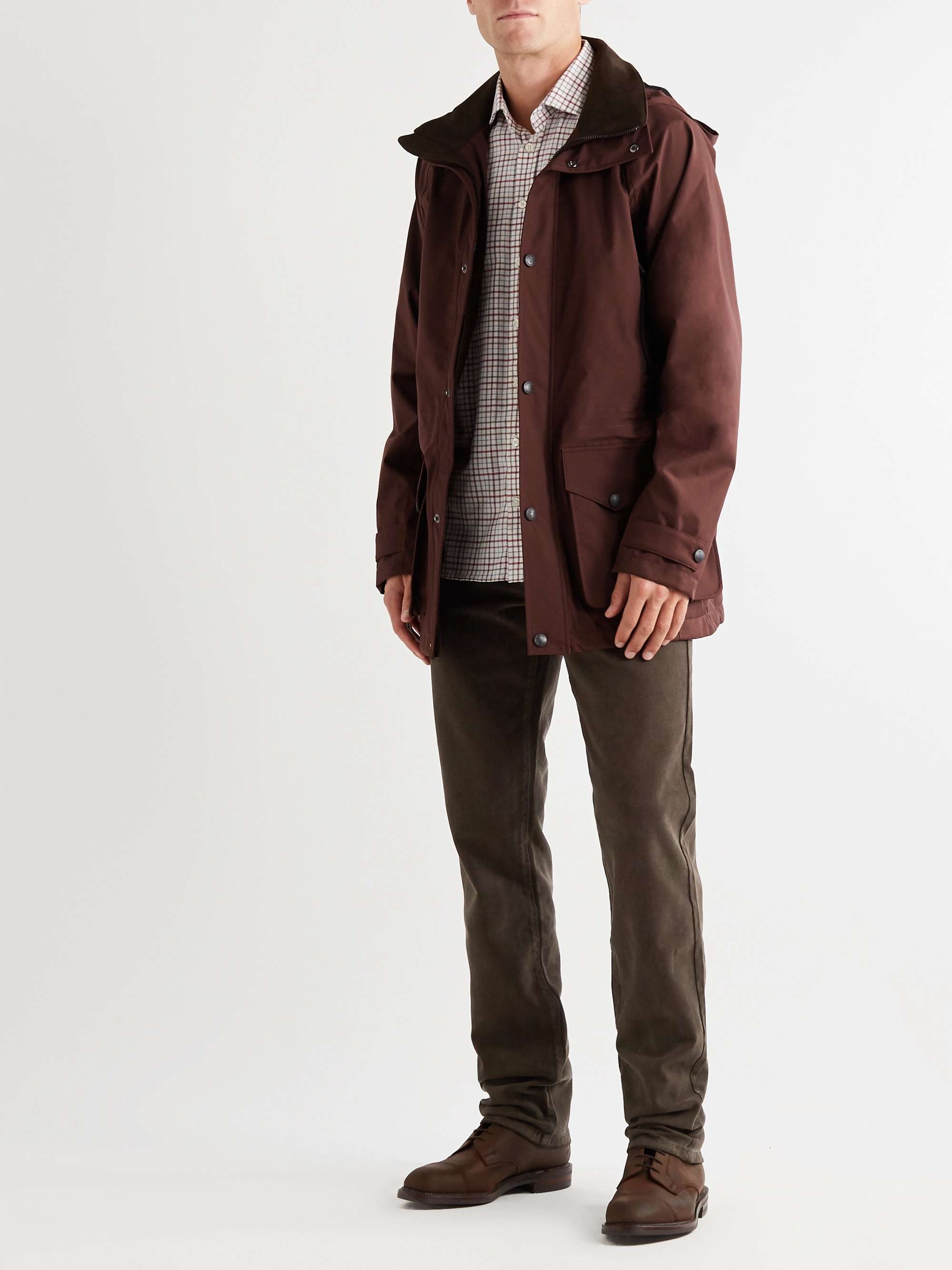 PURDEY Stretch Lyocell and Cotton-Blend Twill Trousers