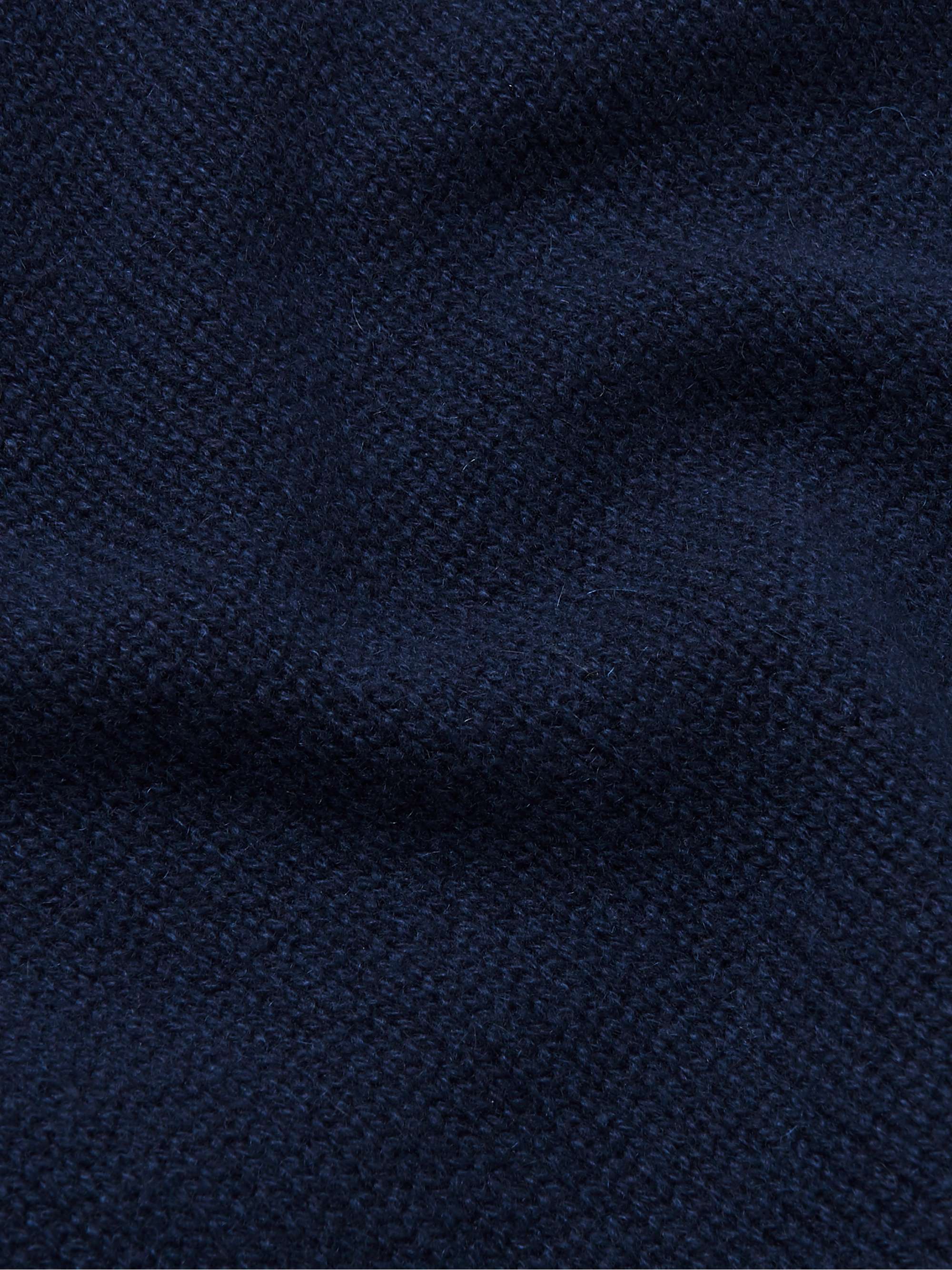 PURDEY Slim-Fit Mélange Cashmere Half-Zip Sweater
