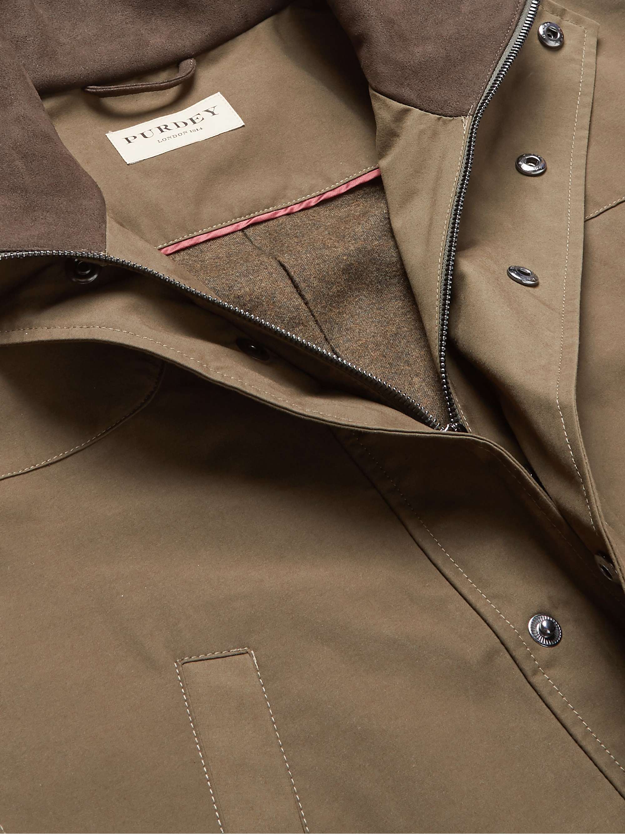 PURDEY Dry Wax Cotton-Blend Jacket
