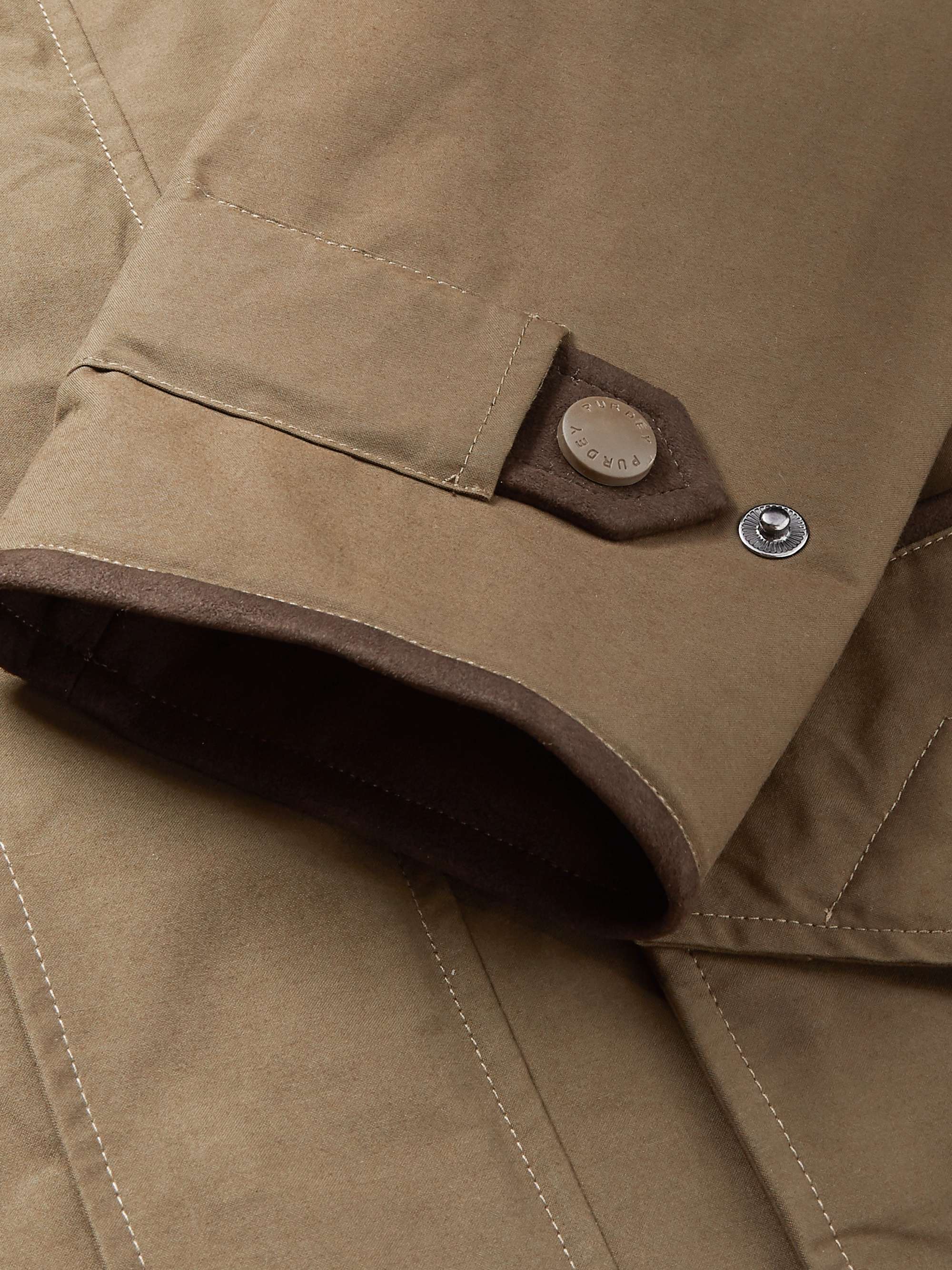 PURDEY Dry Wax Cotton-Blend Jacket
