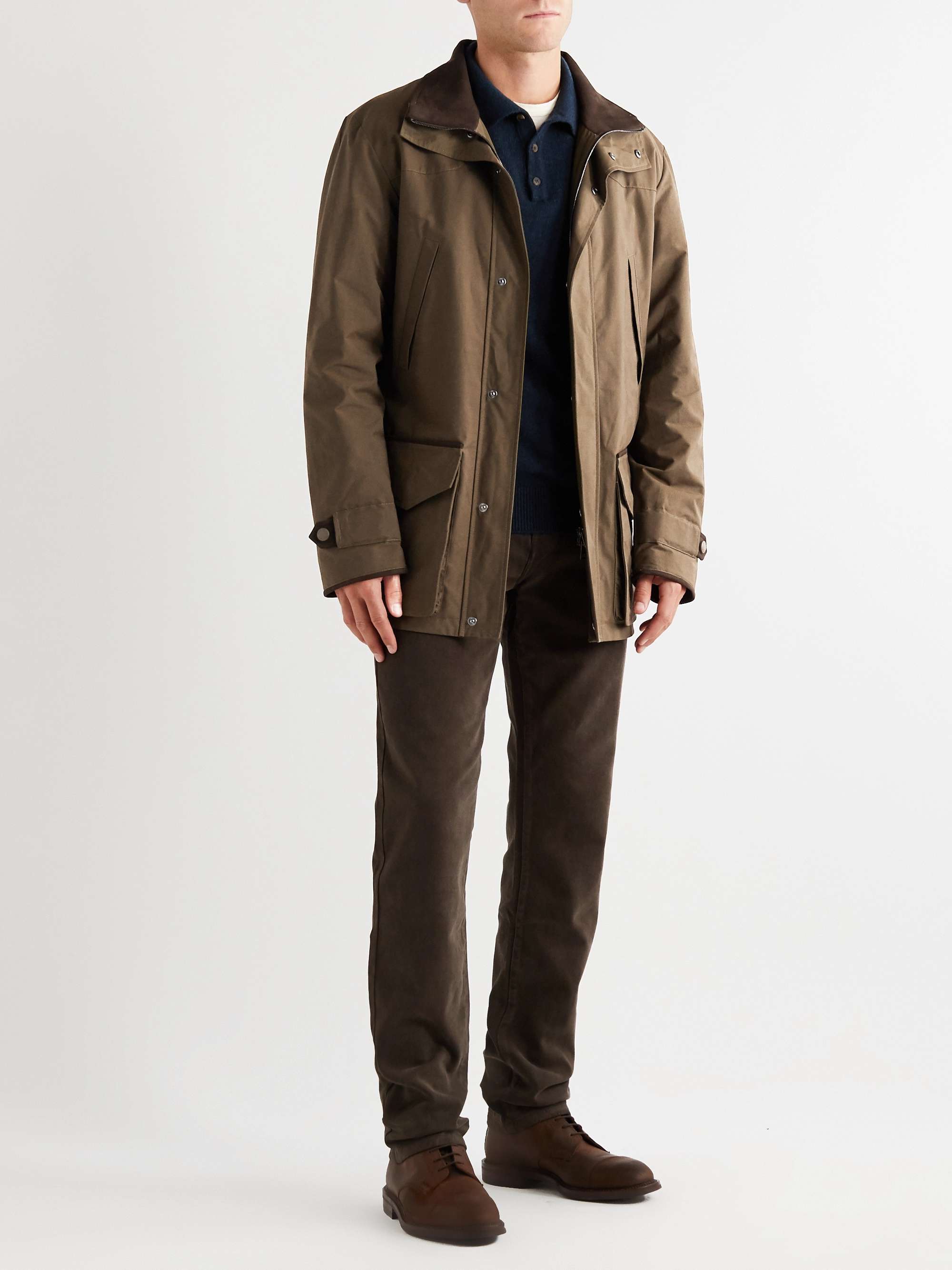 PURDEY Dry Wax Cotton-Blend Jacket