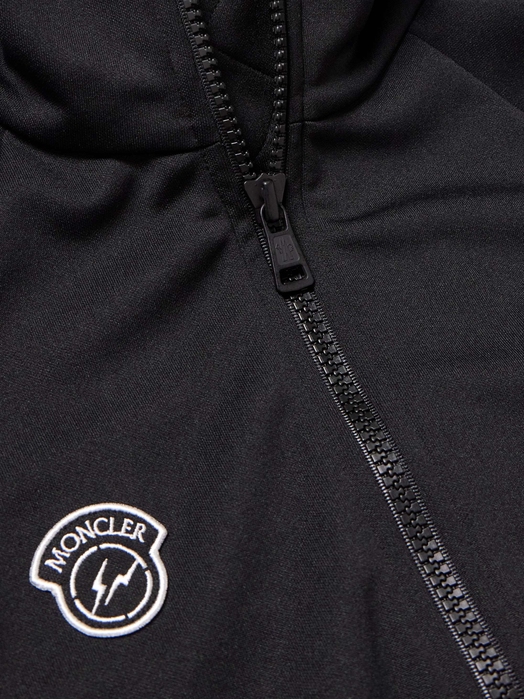 MONCLER GENIUS 7 Moncler Fragment Logo-Appliquéd Webbing-Trimmed Jersey Track Jacket