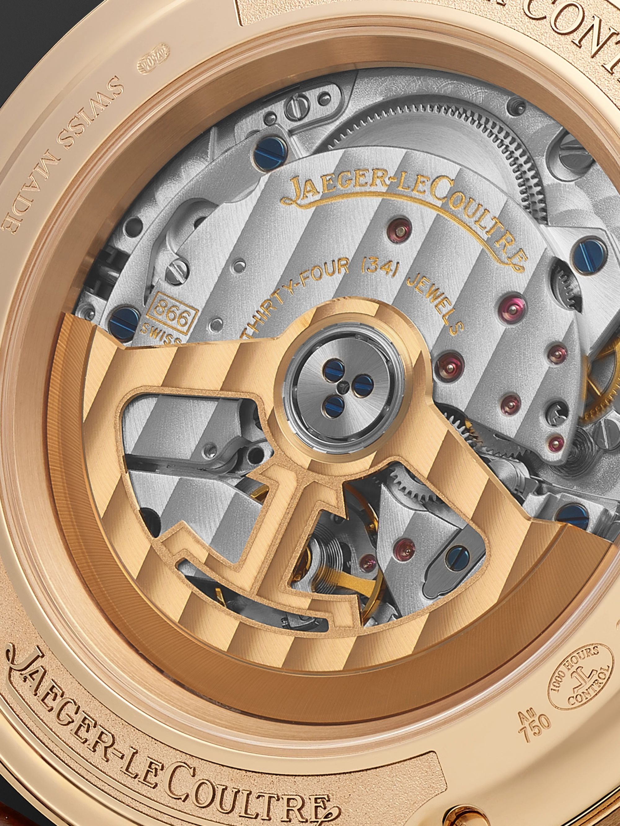 JAEGER-LECOULTRE Master Control Calendar Automatic 40mm 18-Karat Rose Gold and Alligator Watch, Ref No. Q4142520