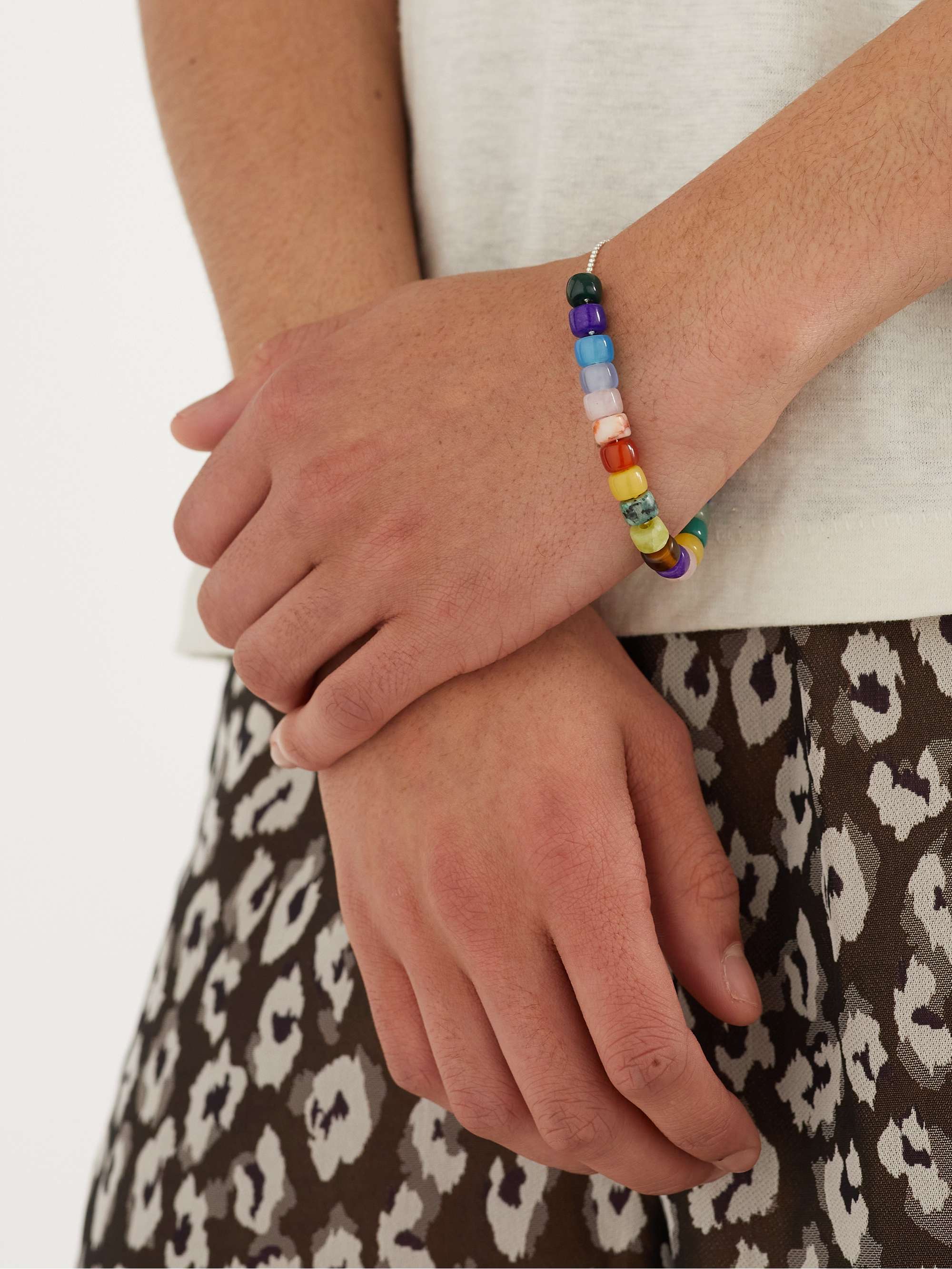 POLITE WORLDWIDE Healer Sterling Silver Multi-Stone Bracelet