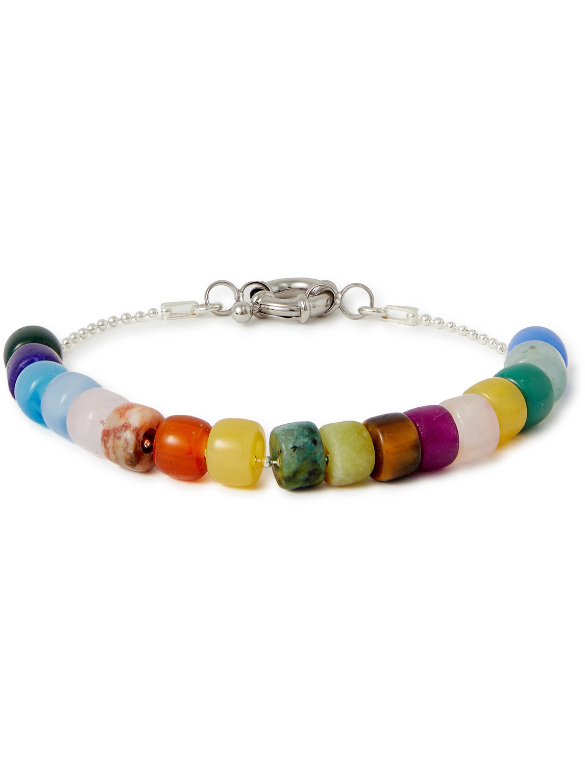 POLITE WORLDWIDE - Healer Sterling Silver Multi-Stone Bracelet - Men - Multi