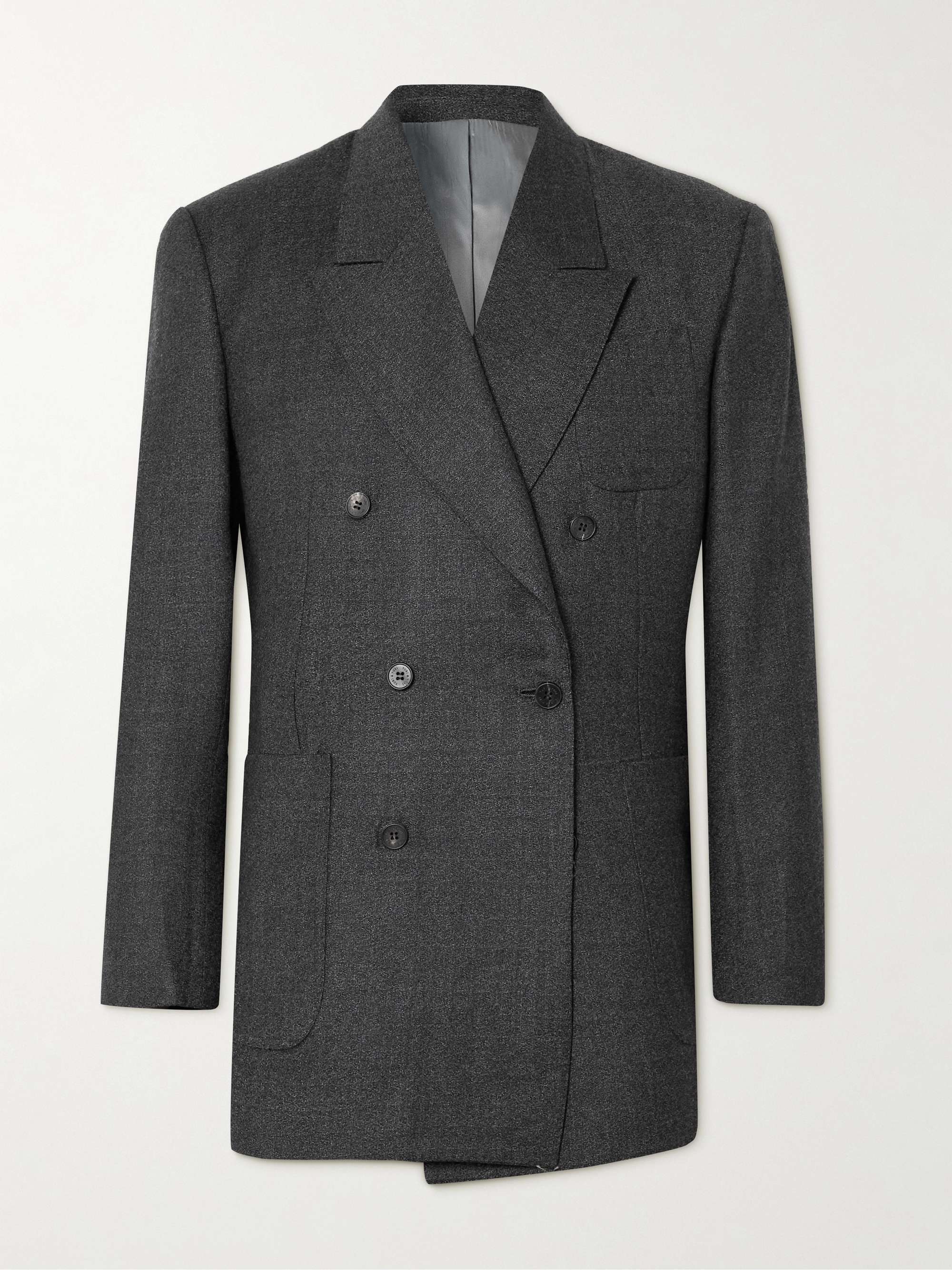 YURI YURI Double Breasted Wool Flannel Blazer for Men MR PORTER