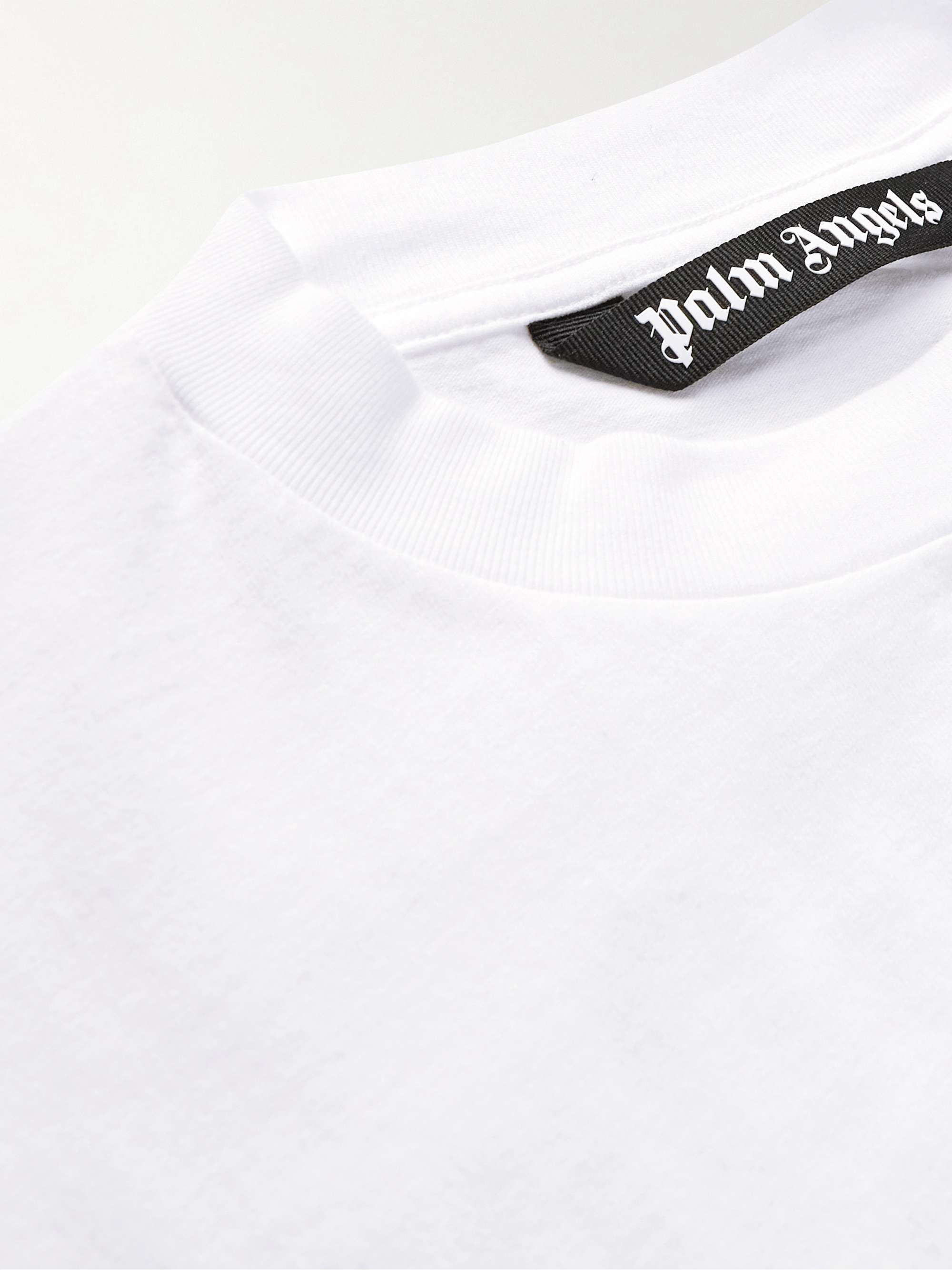 PALM ANGELS Logo-Print Cotton-Jersey T-Shirt
