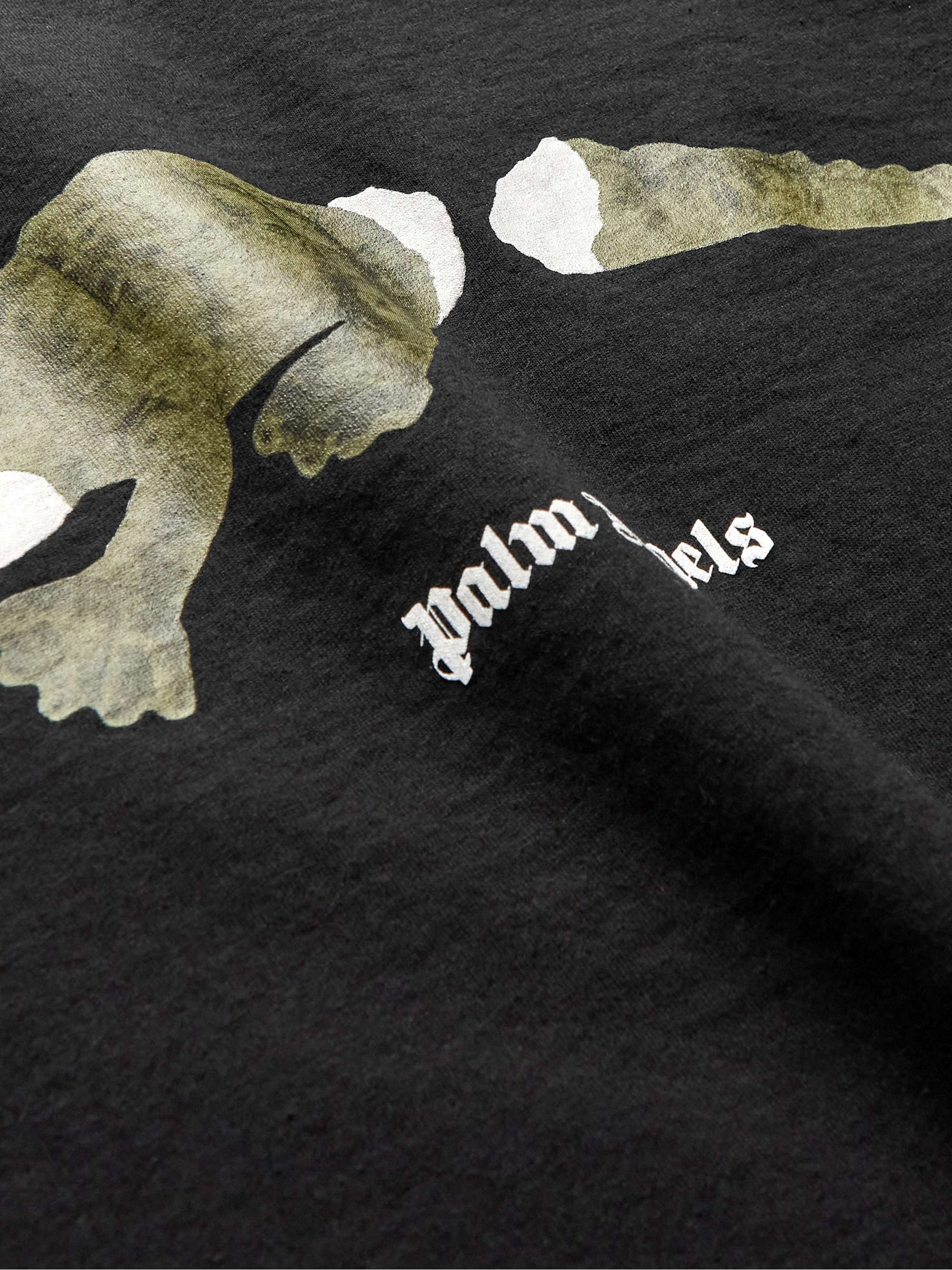 PALM ANGELS Logo-Print Cotton-Jersey T-Shirt
