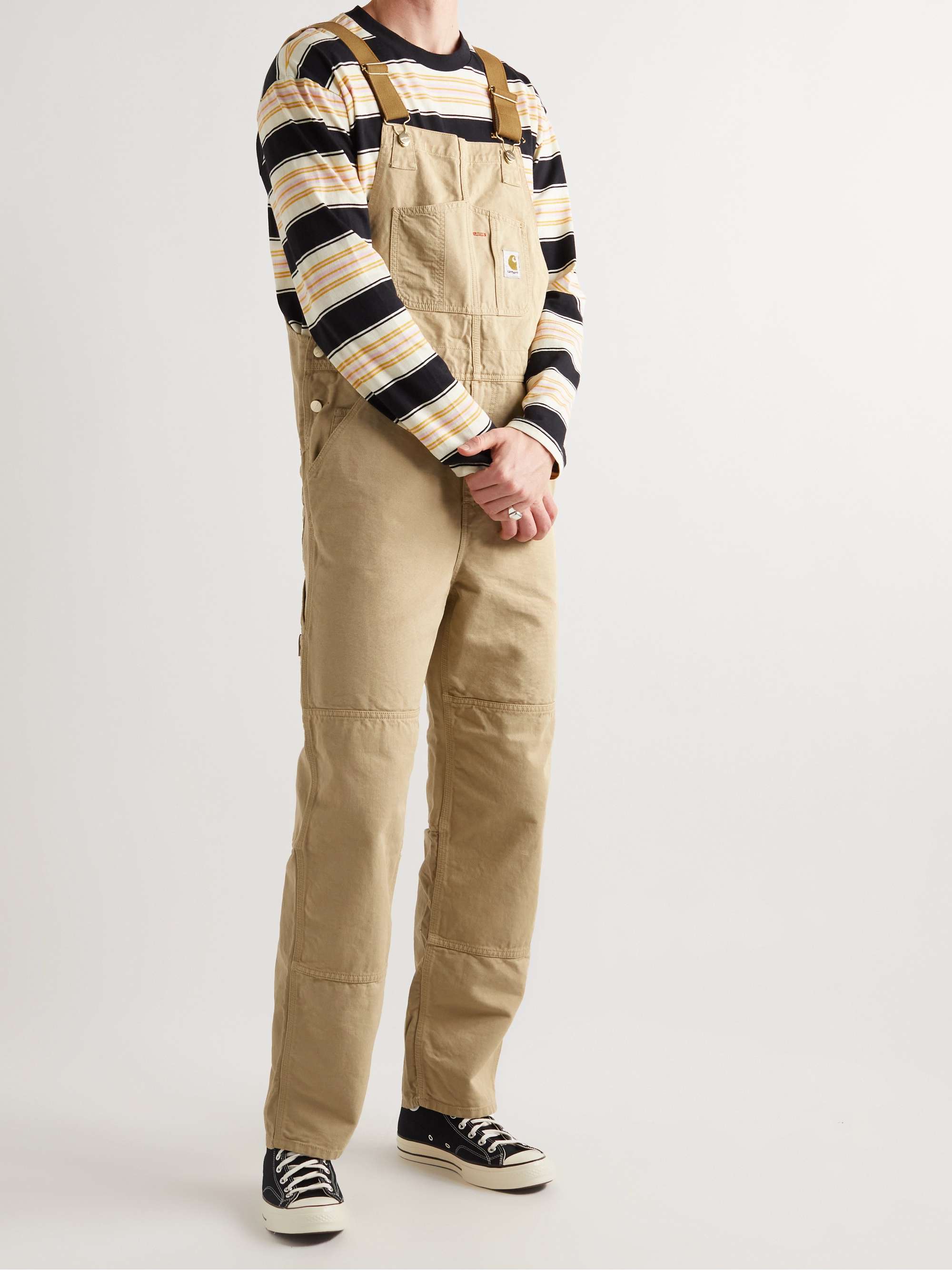 CARHARTT WIP Medley Panelled Organic Cotton-Canvas, Twill, Ripstop and Corduroy Overalss