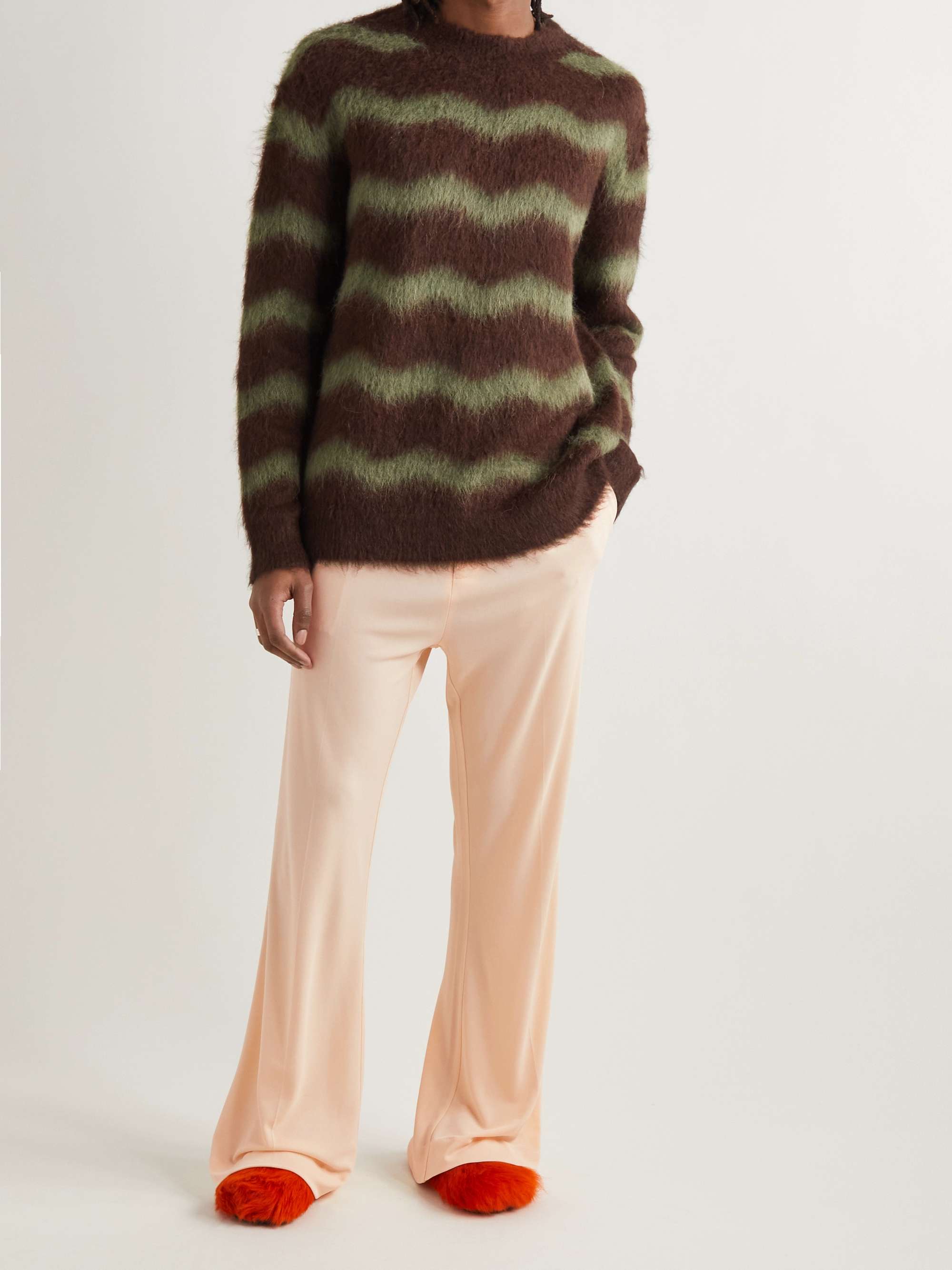 ACNE STUDIOS Phillus Flared Crepe Trousers