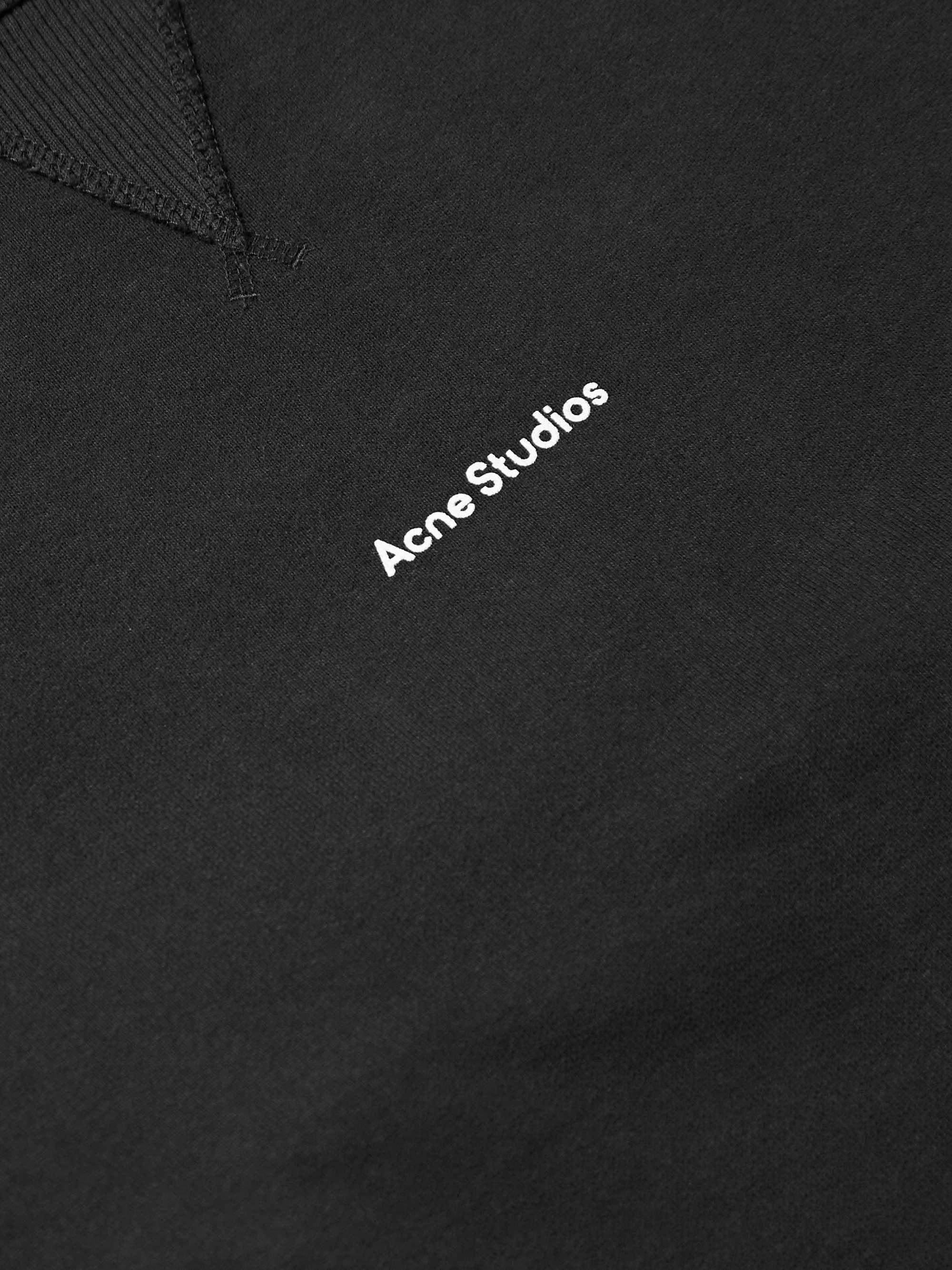 ACNE STUDIOS Logo-Print Cotton-Jersey Sweatshirt